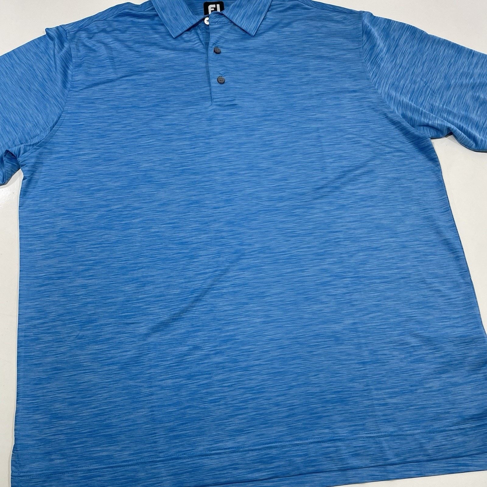 Footjoy Footjoy Shirt Mens XL Golf Polo Blue Heather Active FJ Sport Size US XL / EU 56 / 4 - 2 Thumbnail