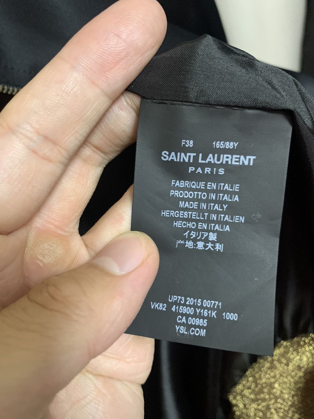 Saint Laurent Paris Saint Laurent 2016SS baby Sequin teddy jacket Size US XS / EU 42 / 0 - 4 Thumbnail