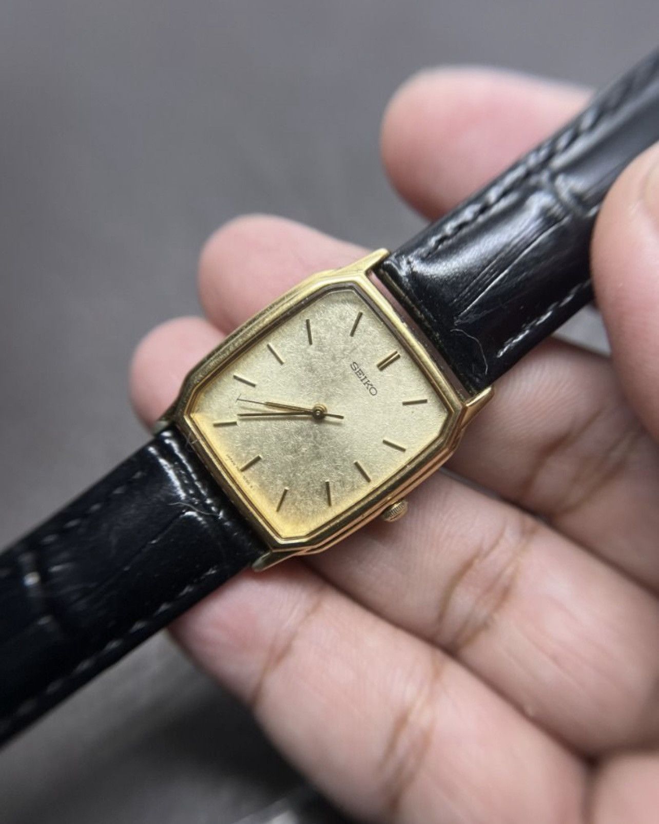 1970s seiko 4130-5340　セイコー　タンク tank 腕時計 Designer × Seiko × Vintage Seiko Tank Emblem 4130-5340 Quartz