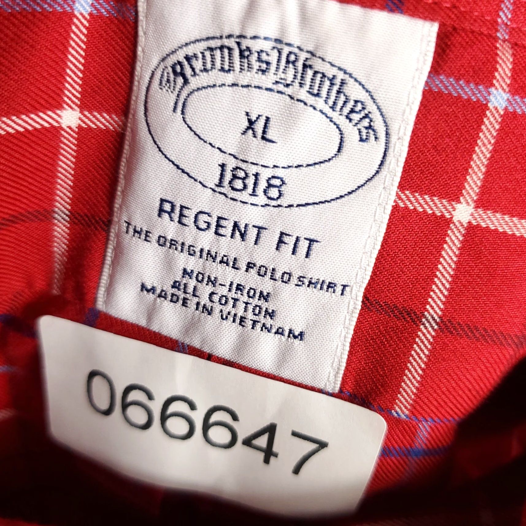 Brooks Brothers Brooks Brothers Shirt Mens XL Red Check Regent Casual Button Up Long Sleeve Size US XL / EU 56 / 4 - 7 Thumbnail