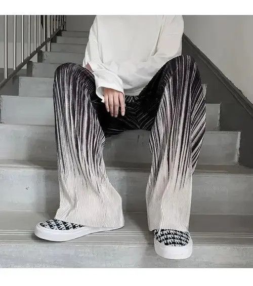 Japanese Brand × Vintage Man Casual Pants Harajuku Wide Leg Oversize Size US 30 / EU 46 - 2 Thumbnail
