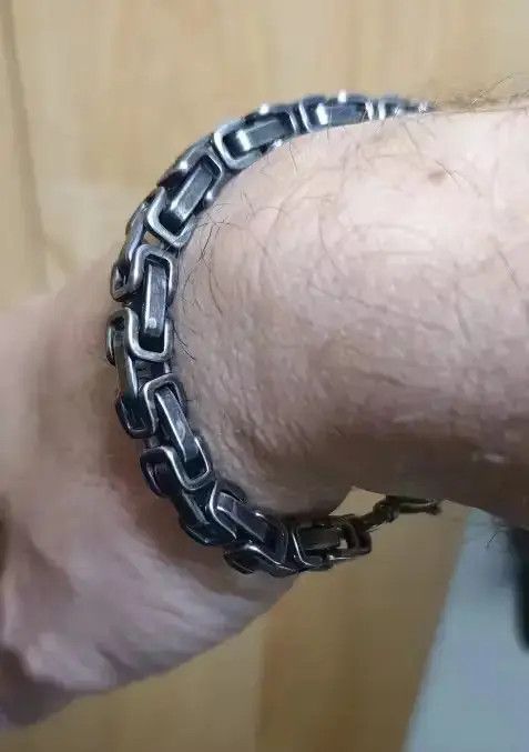 Jewelry 21 CM Length Block Chain Bracelet Size ONE SIZE - 1 Thumbnail