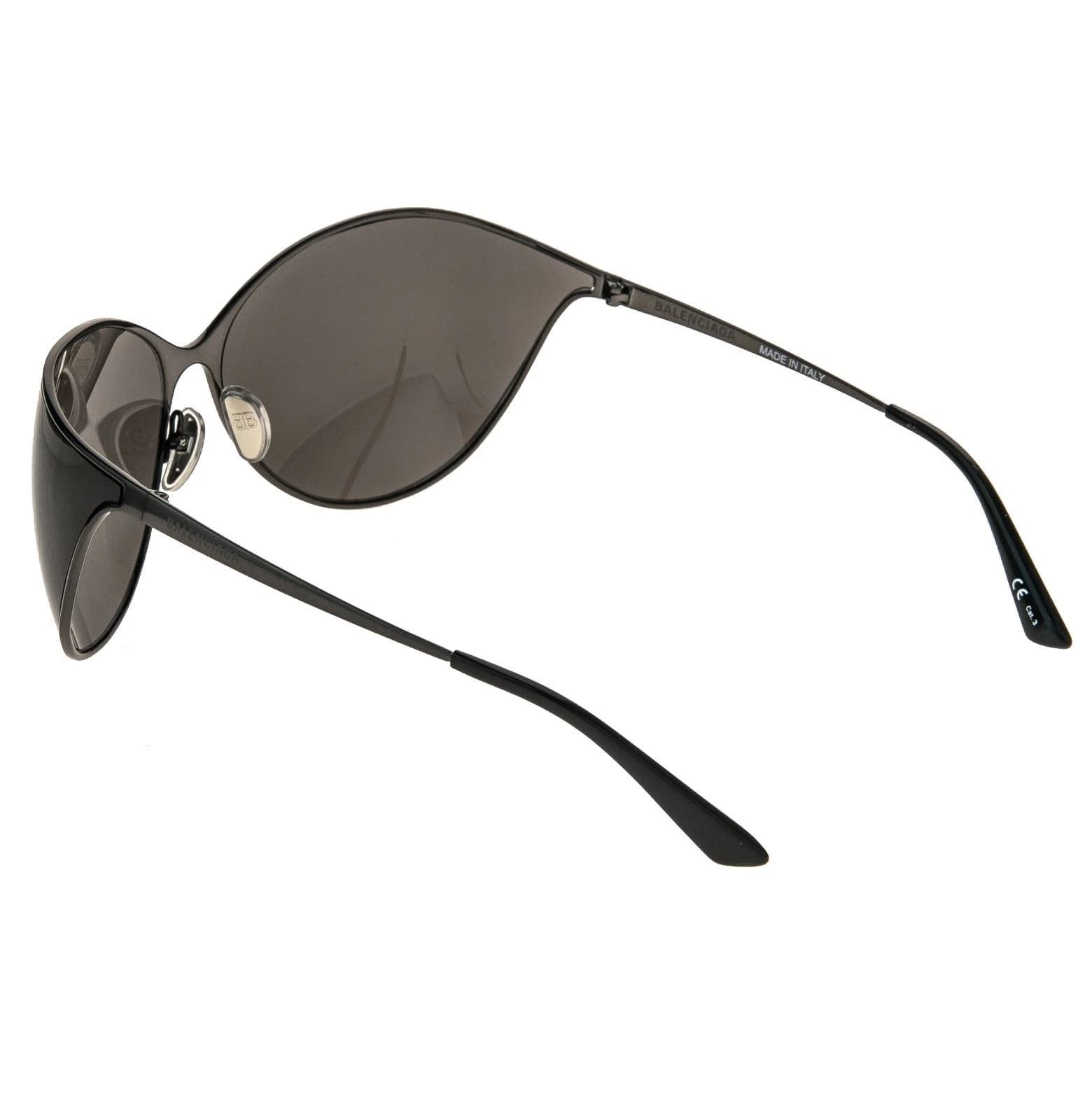 Balenciaga BALENCIAGA BB0137S VISION 0137 Black Fashion Futuristic 001 Size ONE SIZE - 3 Thumbnail