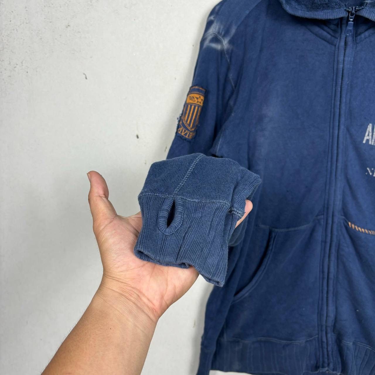 Avirex Thrashed Avirex Aerodrome Hoodie Military ERD Grunge Size US M / EU 48-50 / 2 - 5 Thumbnail