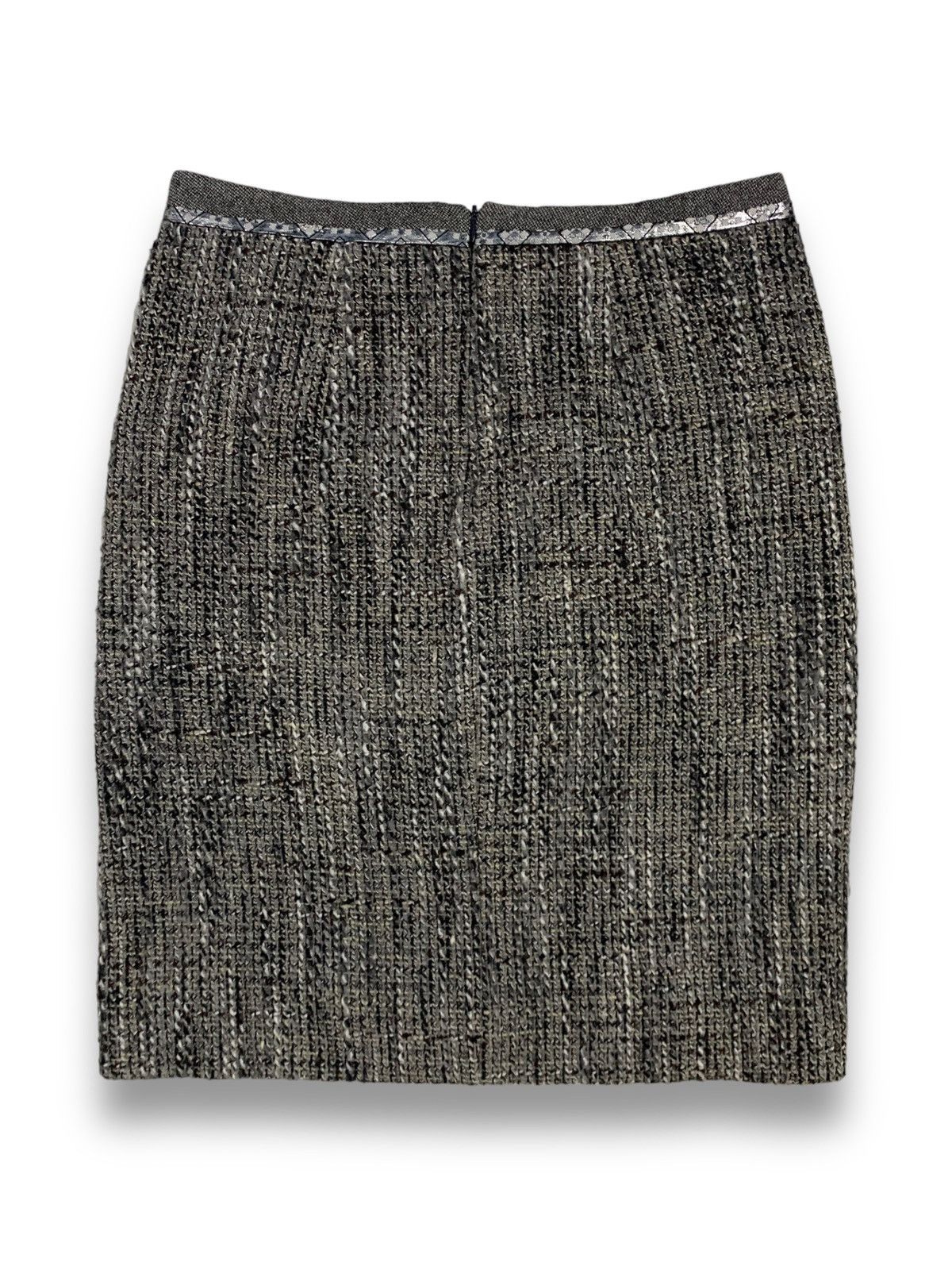 Max Mara Vintage ‘S Max Mara Wool Alpaca Blend Woven Yarn Mini Skirt Size 28" / US 6 / IT 42 - 1 Thumbnail