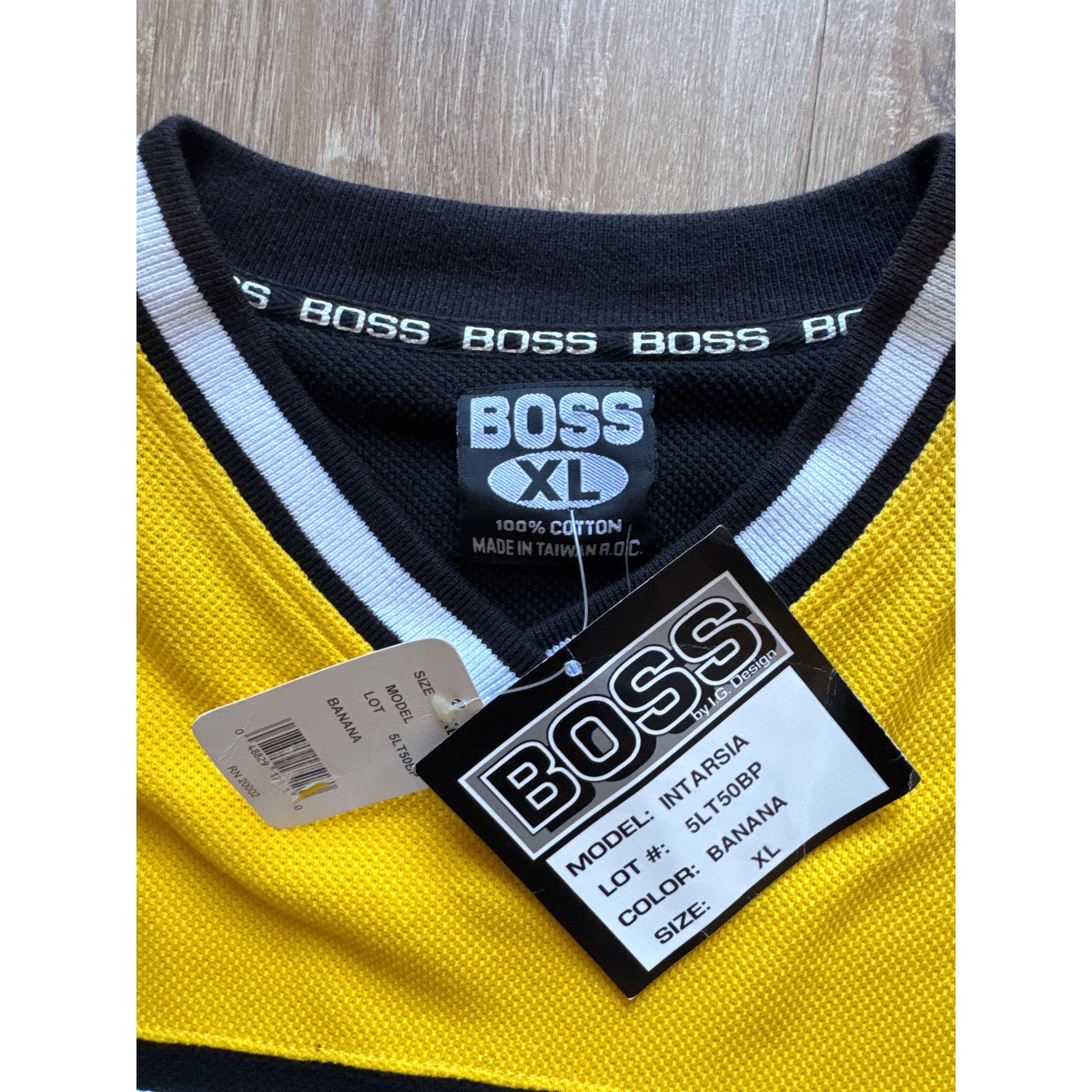 Other Vintage 90s Boss Hockey Style Sweatshirt Size US XL / EU 56 / 4 - 3 Thumbnail
