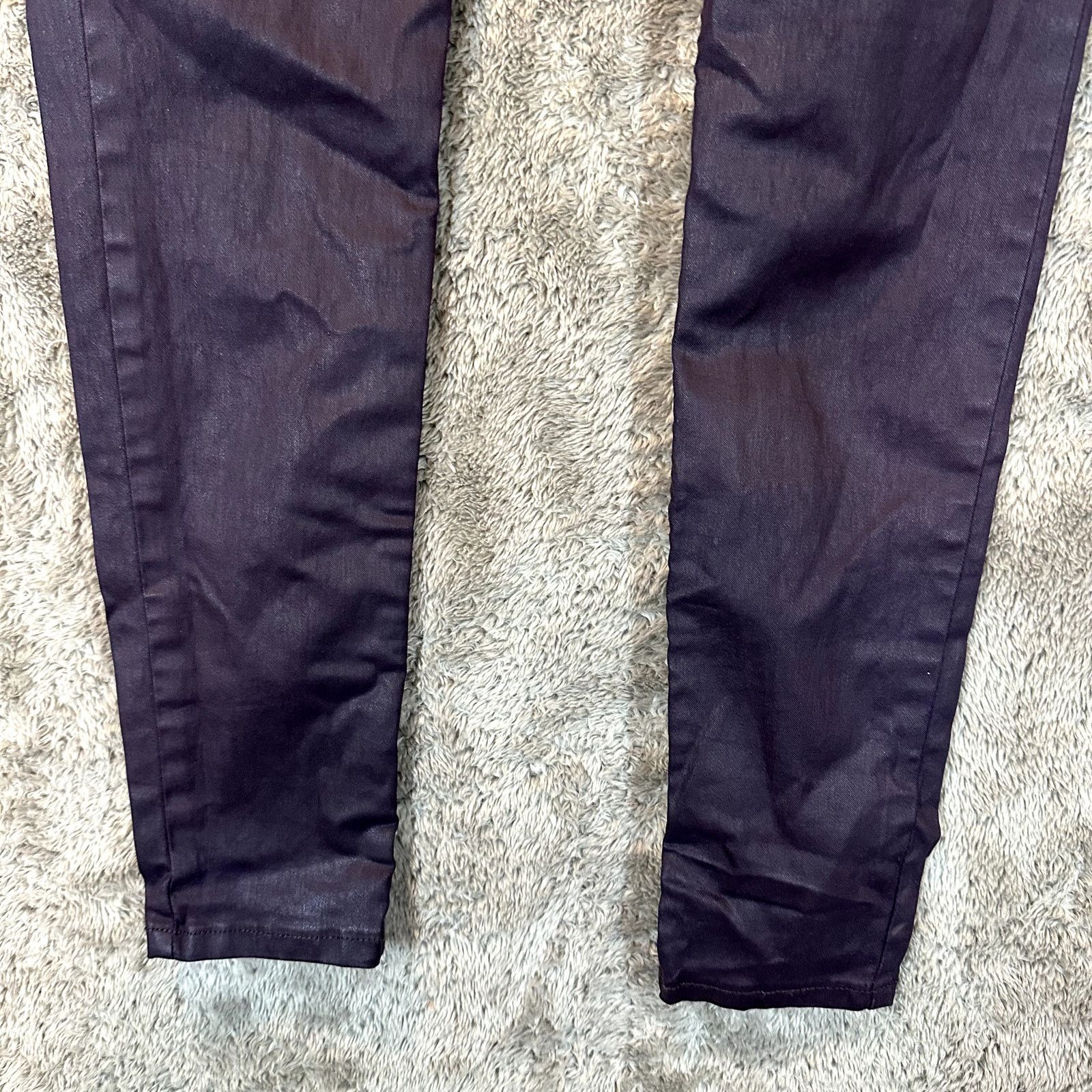 Other MNG Eggplant Purple Coated Denim Pants Jeans Belle Skinny 6 Size 28" / US 6 / IT 42 - 4 Thumbnail