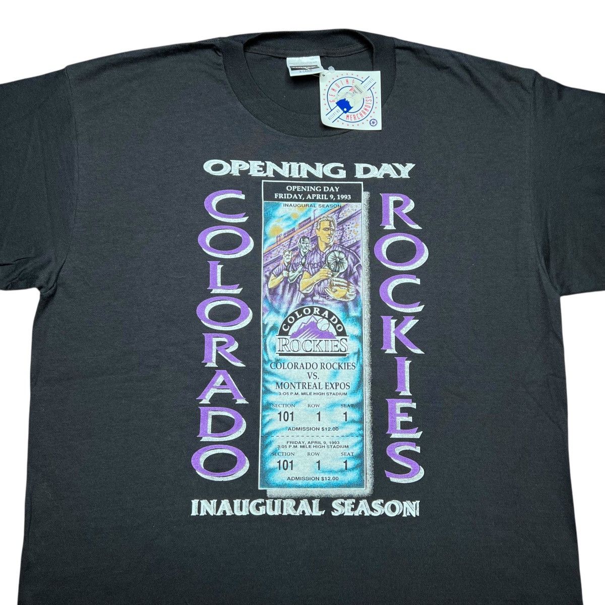 MLB 1993 MLB Colorado Rockies Opening Day Inaugural Season Tee Size US XL / EU 56 / 4 - 4 Thumbnail