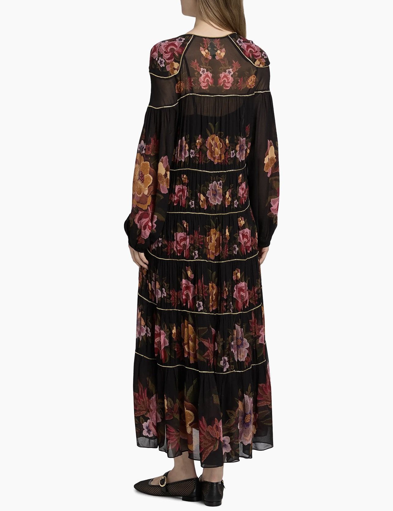 Farm Rio Farm Rio Chenille Flowers Floral V-Neck Maxi Dress size S Size S / US 4 / IT 40 - 5 Thumbnail