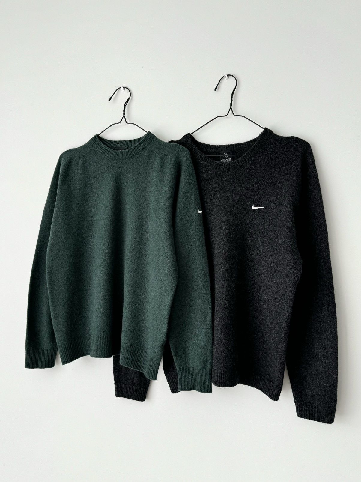 Nike × Vintage Vintage 00s Nike Golf Wool Black Sweater Size US M / EU 48-50 / 2 - 2 Thumbnail
