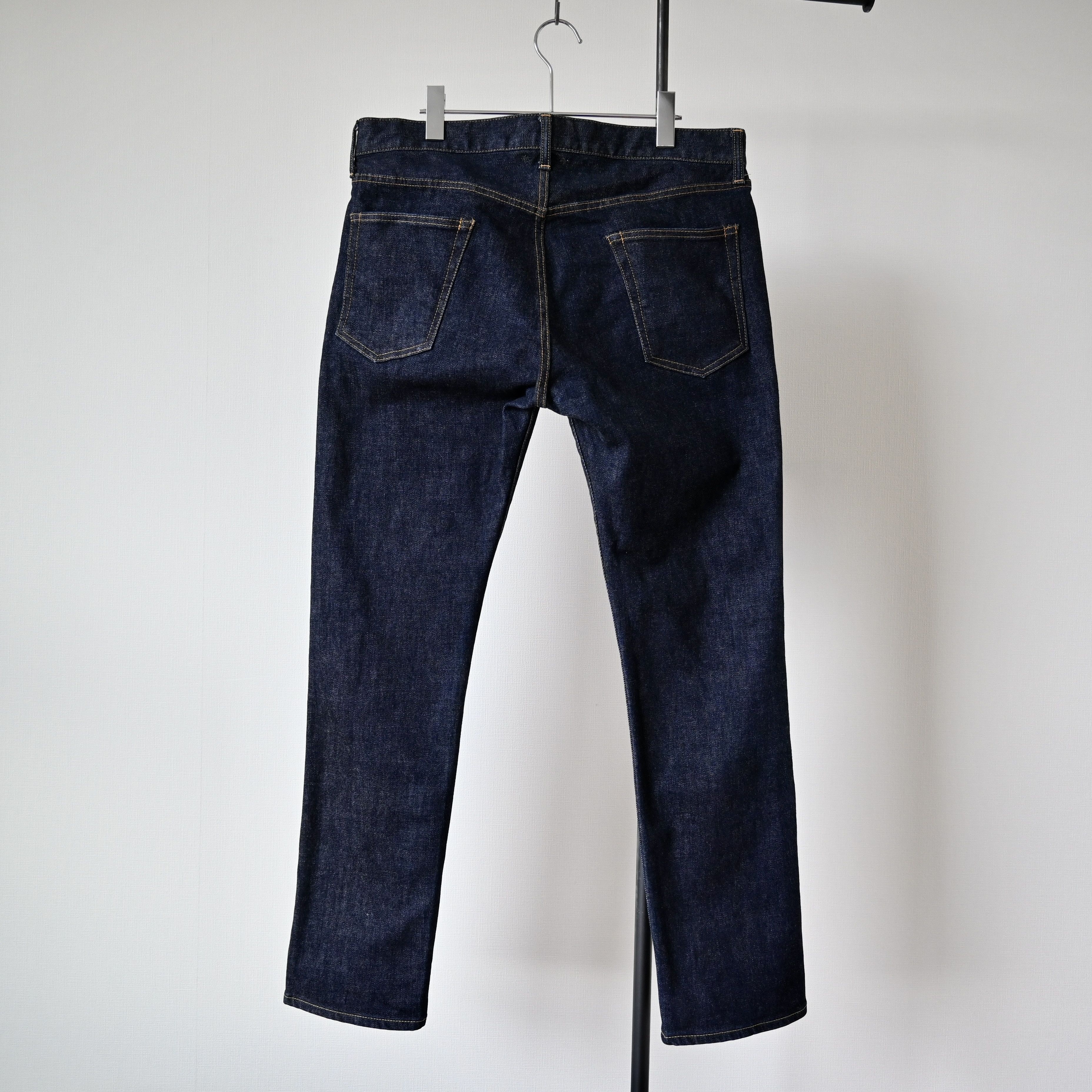 Beams Plus BEAMS Plus tapered straight leg stretch indigo denim jeans Size US 35 - 2 Thumbnail