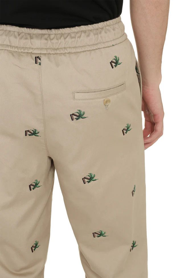 Palm Angels o1y0325 Logo Jogger & Sweatpant in Beige Size US 32 / EU 48 - 5 Thumbnail