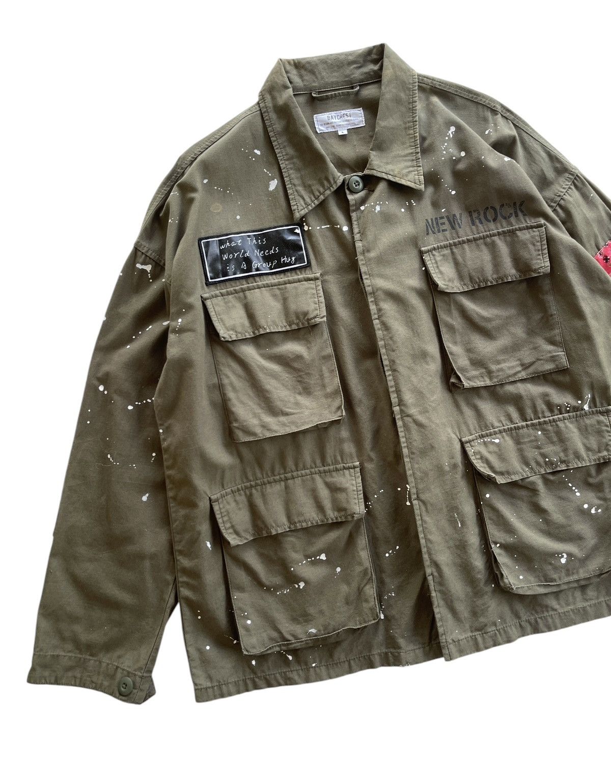 Japanese Brand Baycrest Paint Splash Fatique Field Jacket Size US L / EU 52-54 / 3 - 4 Thumbnail