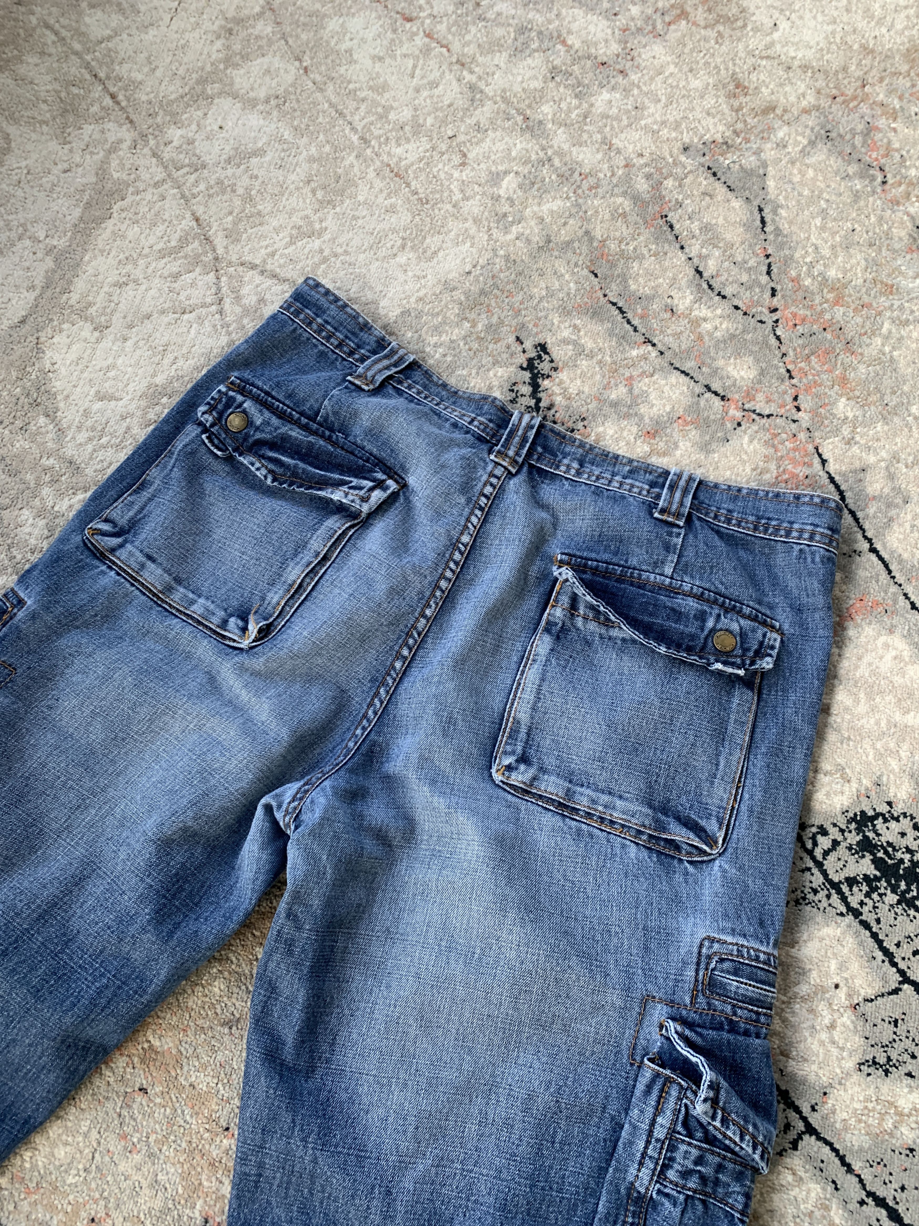 Cherokee × Vintage Vintage Cherokee Cargo Denim Pants Size US 34 / EU 50 - 8 Thumbnail