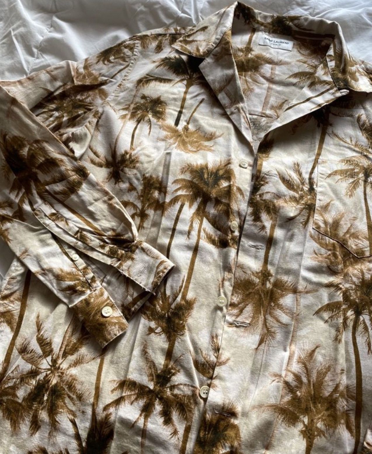 Saint Laurent Paris SS16 palm hawaiian shirt Size US M / EU 48-50 / 2 - 3 Thumbnail