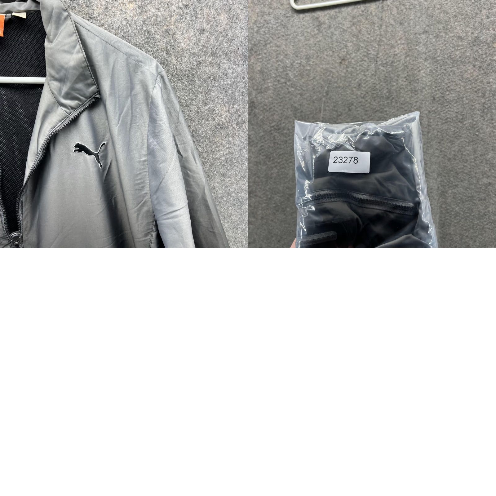 Puma PUMA Jacket Men Medium Adult Gray Full Zip Polyester Bomber Windbreaker Nylon Jacket Windbreaker Full Zip Logo Gray Mens Medium Size US M / EU 48-50 / 2 - 9 Thumbnail