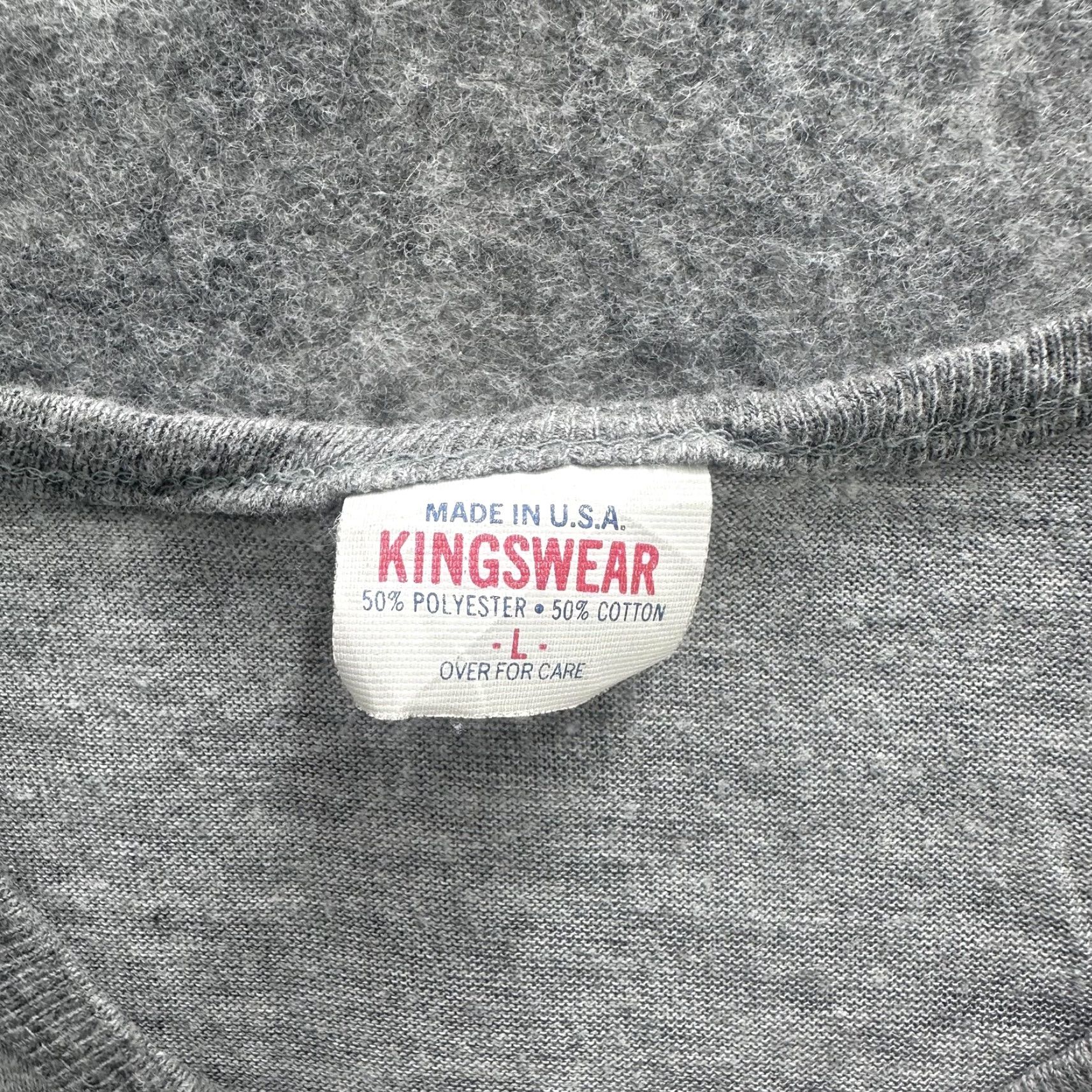 Vintage VINTAGE Kingswear Third Coast Volleyball Club Shirt Mens Large Gray 90s 50/50 Made USA T-Shirt Crew Neck Short Sleeve Graphic Print Sports Men Size US L / EU 52-54 / 3 - 4 Thumbnail