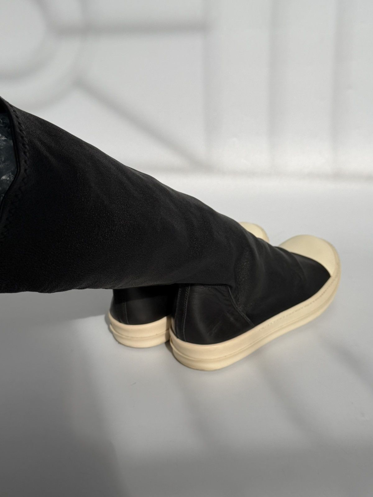 Rick Owens Rick Owens Black Stretched Fabric Sock Boots Size US 9 / EU 42 - 5 Thumbnail