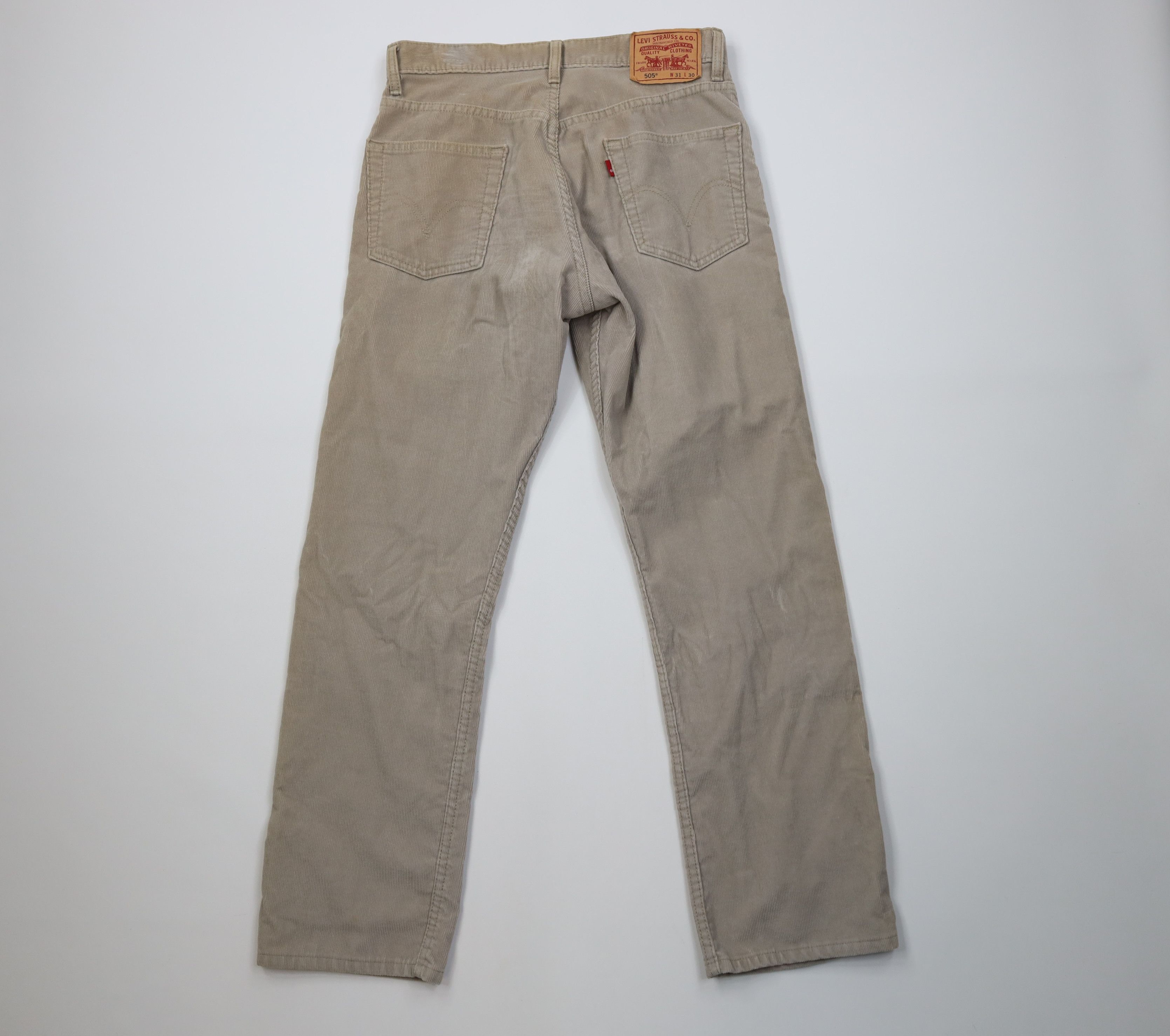 Levi's Vintage Y2K Levis 505 Regular Straight Leg Corduroy Pants Size US 31 - 11 Thumbnail