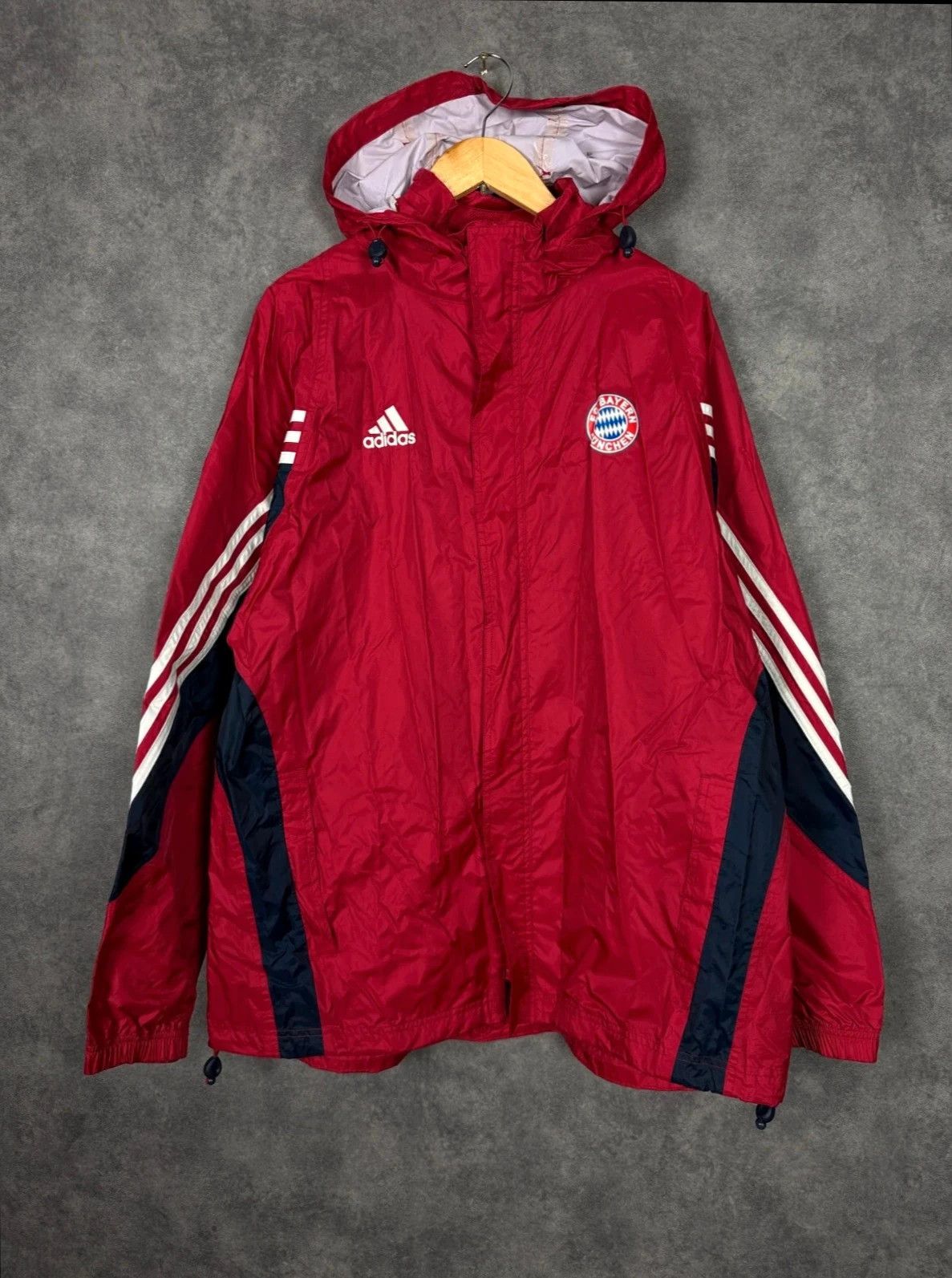 Adidas Adidas Bayern Munich Windbreaker 2003 Vintage Size US L / EU 52-54 / 3 - 1 Thumbnail