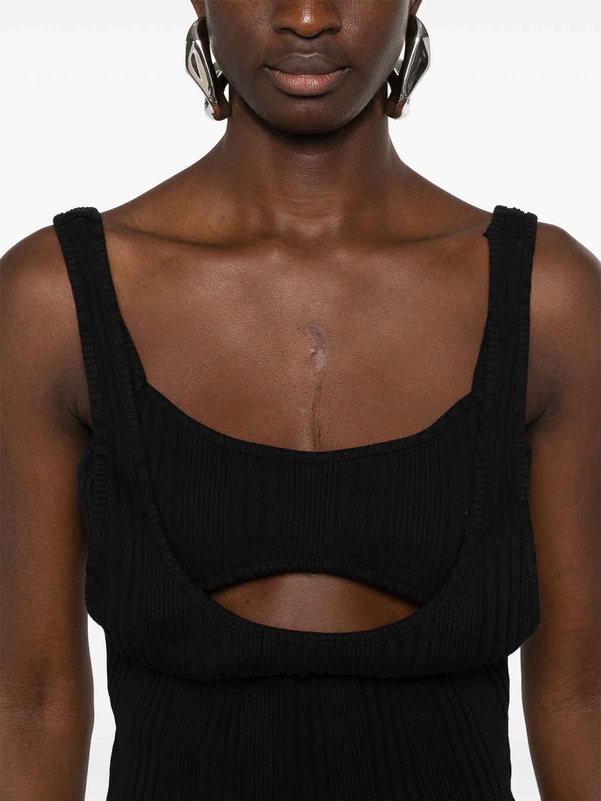 The Attico o1mle0426 Layered Tank Top in Black Size S / US 4 / IT 40 - 5 Thumbnail