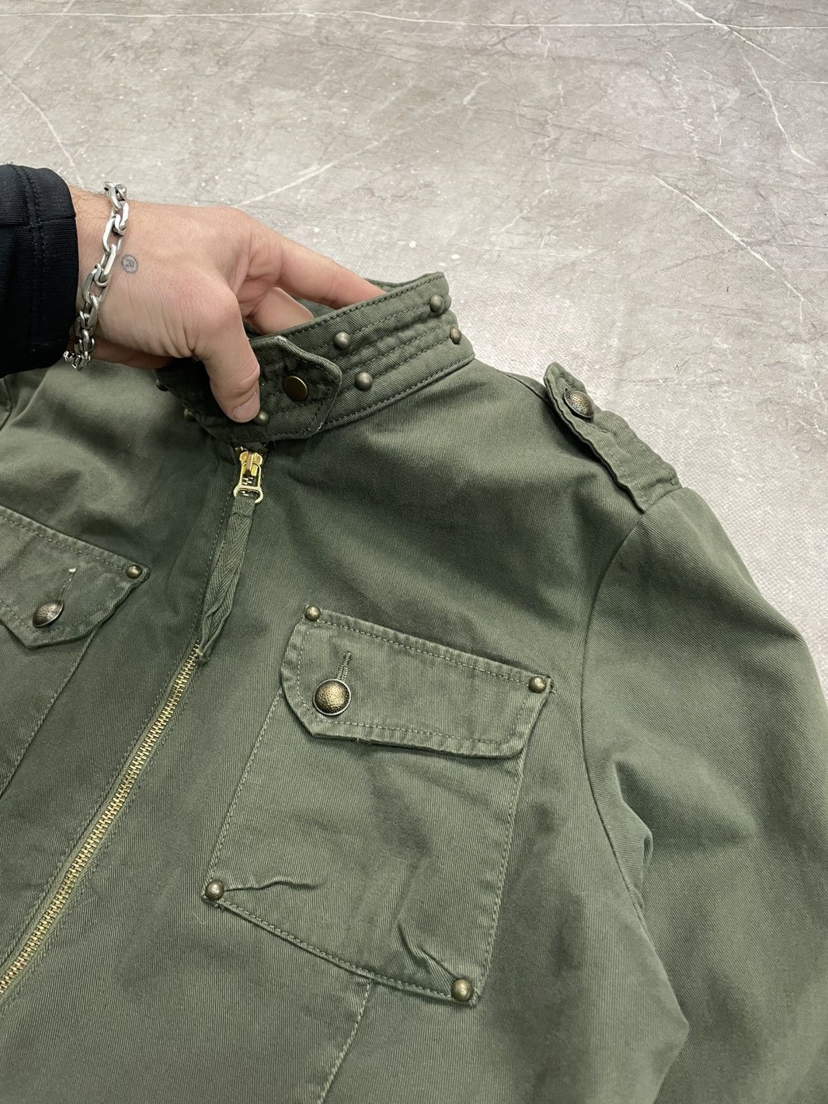 Hysteric Glamour Green military style jacket vintage workwear Size US M / EU 48-50 / 2 - 3 Thumbnail