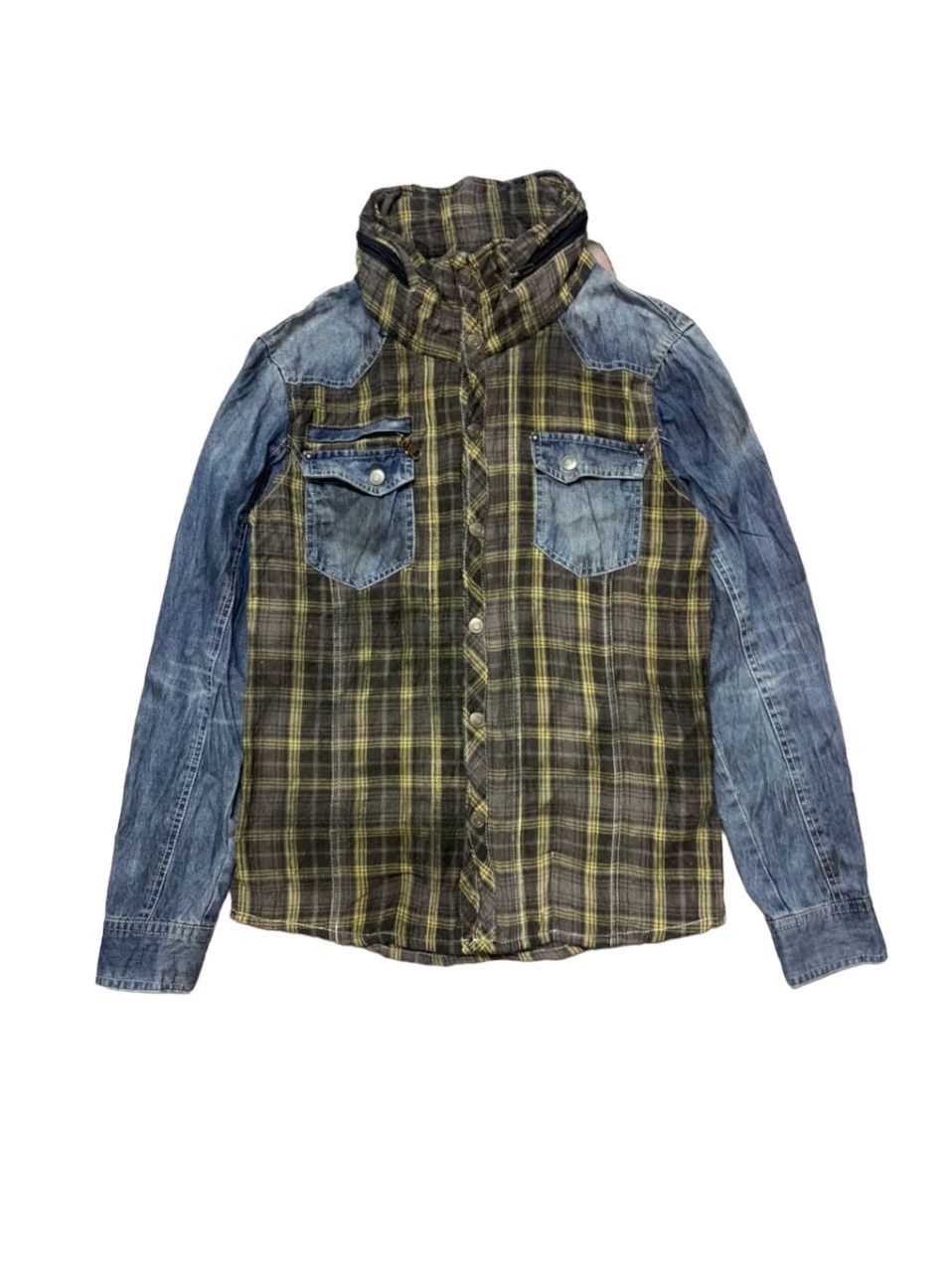 In The Attic In the Attic Hybrid Flannel Washed Denim Dirty Design Size US M / EU 48-50 / 2 - 1 Thumbnail