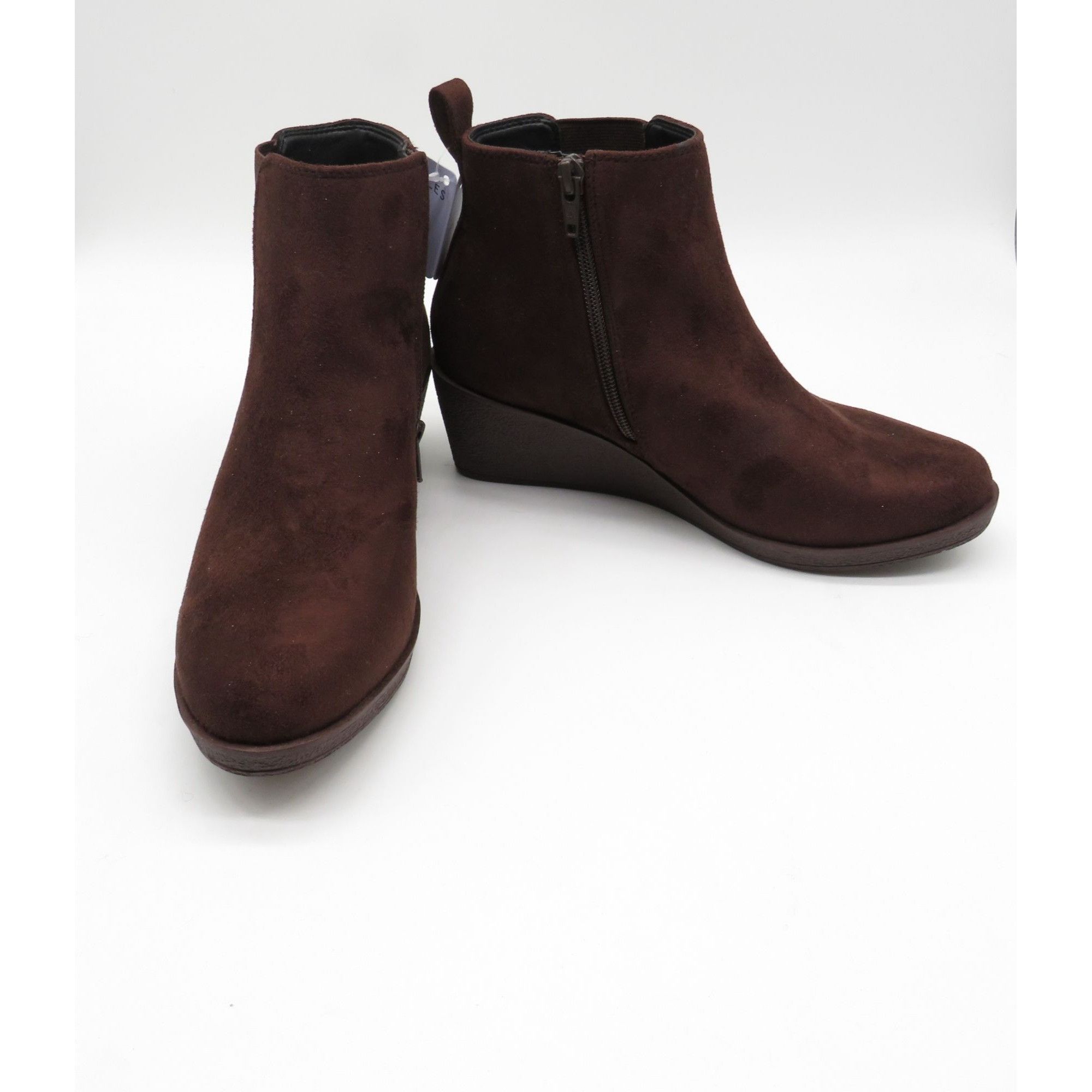 Other Aerosoles Women's Dark Brown Suede Wedge Ankle Boots 7M NEW Size US 7 / IT 37 - 3 Thumbnail