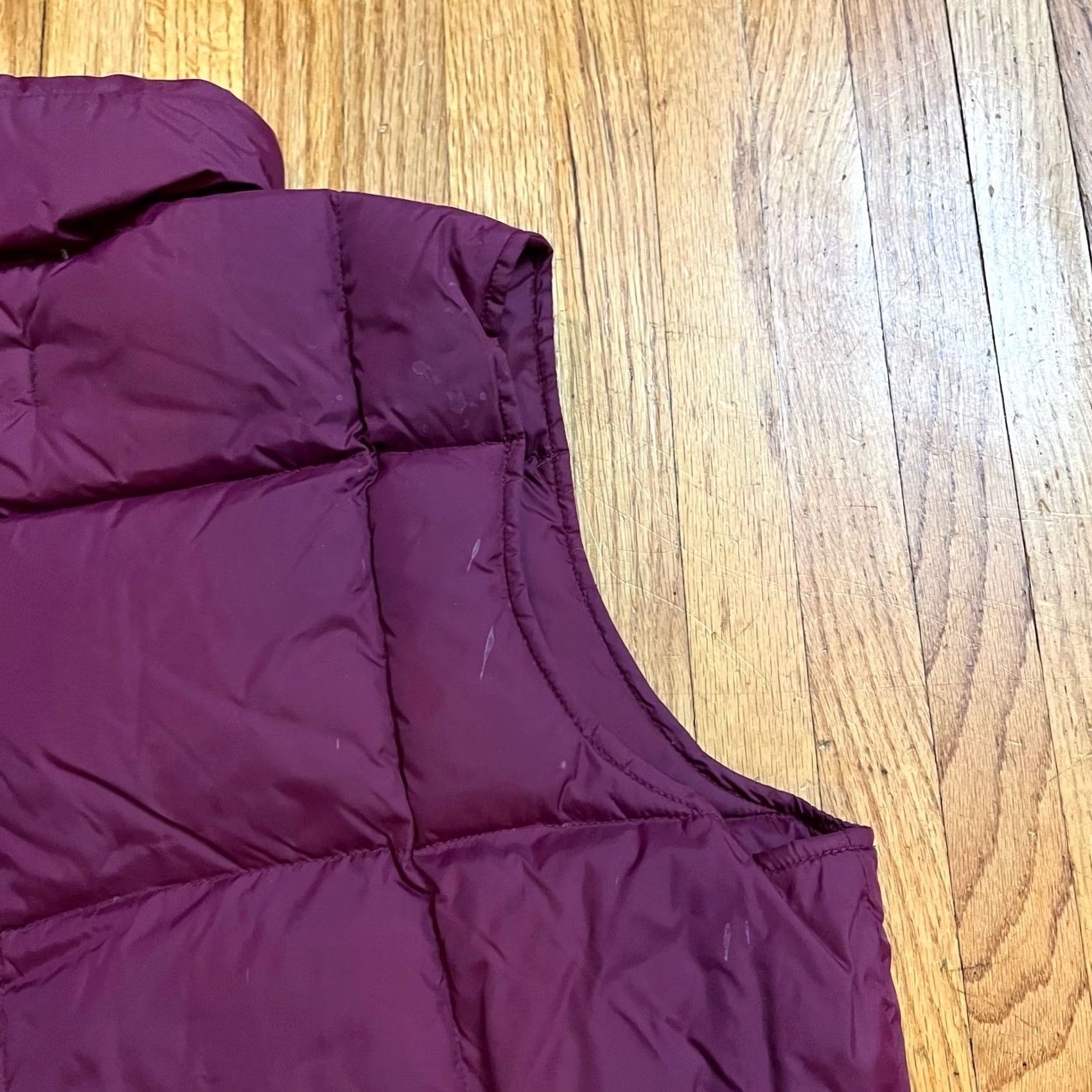 Lands' End VINTAGE Lands' End Vest Women Small 6-8 Maroon Red Goose Down Puffer Vest S Womens Size S / US 4 / IT 40 - 4 Thumbnail