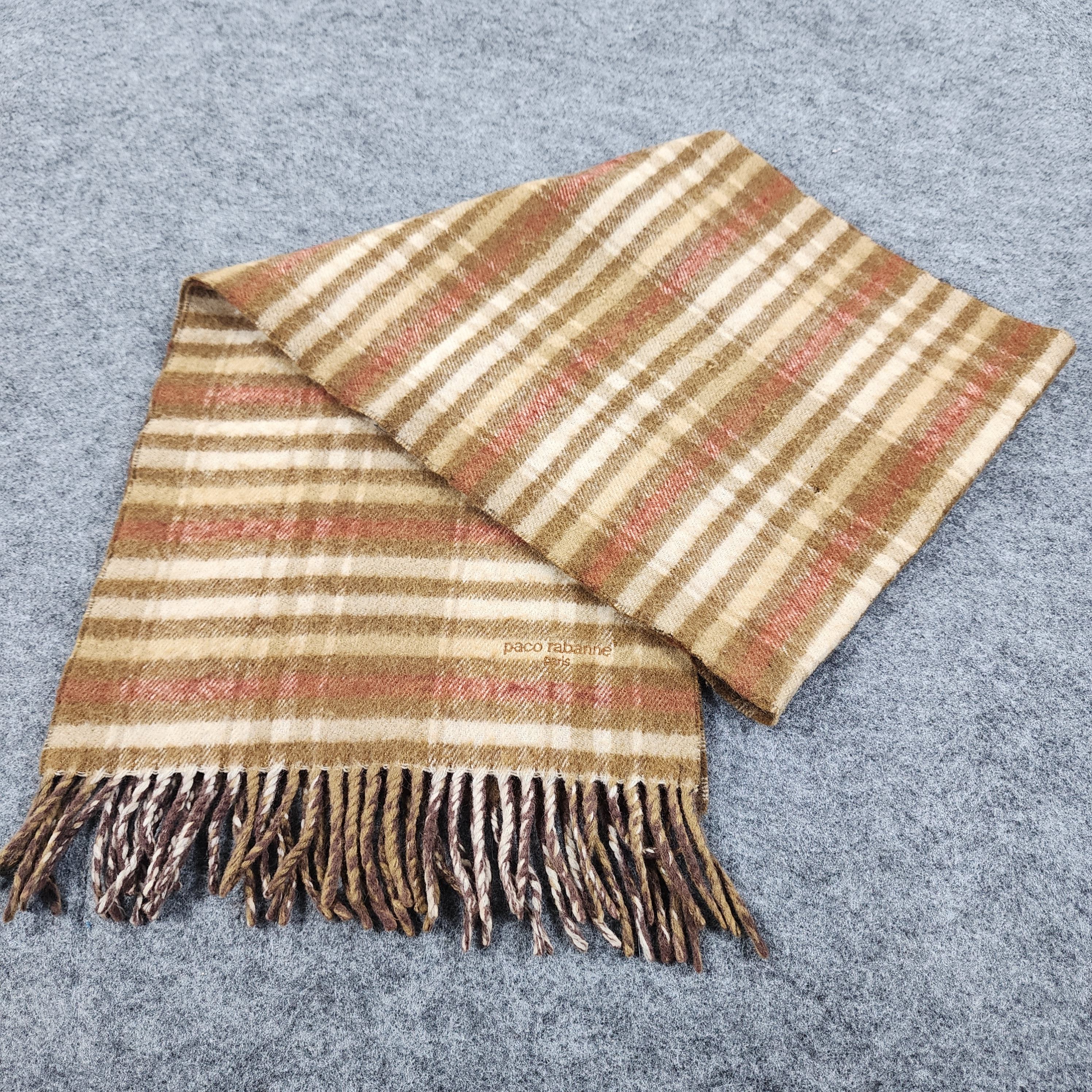 Paco Rabanne × Vintage Paco Rabanne Scarf / Muffler / Neckwear D001 Size ONE SIZE - 7 Thumbnail