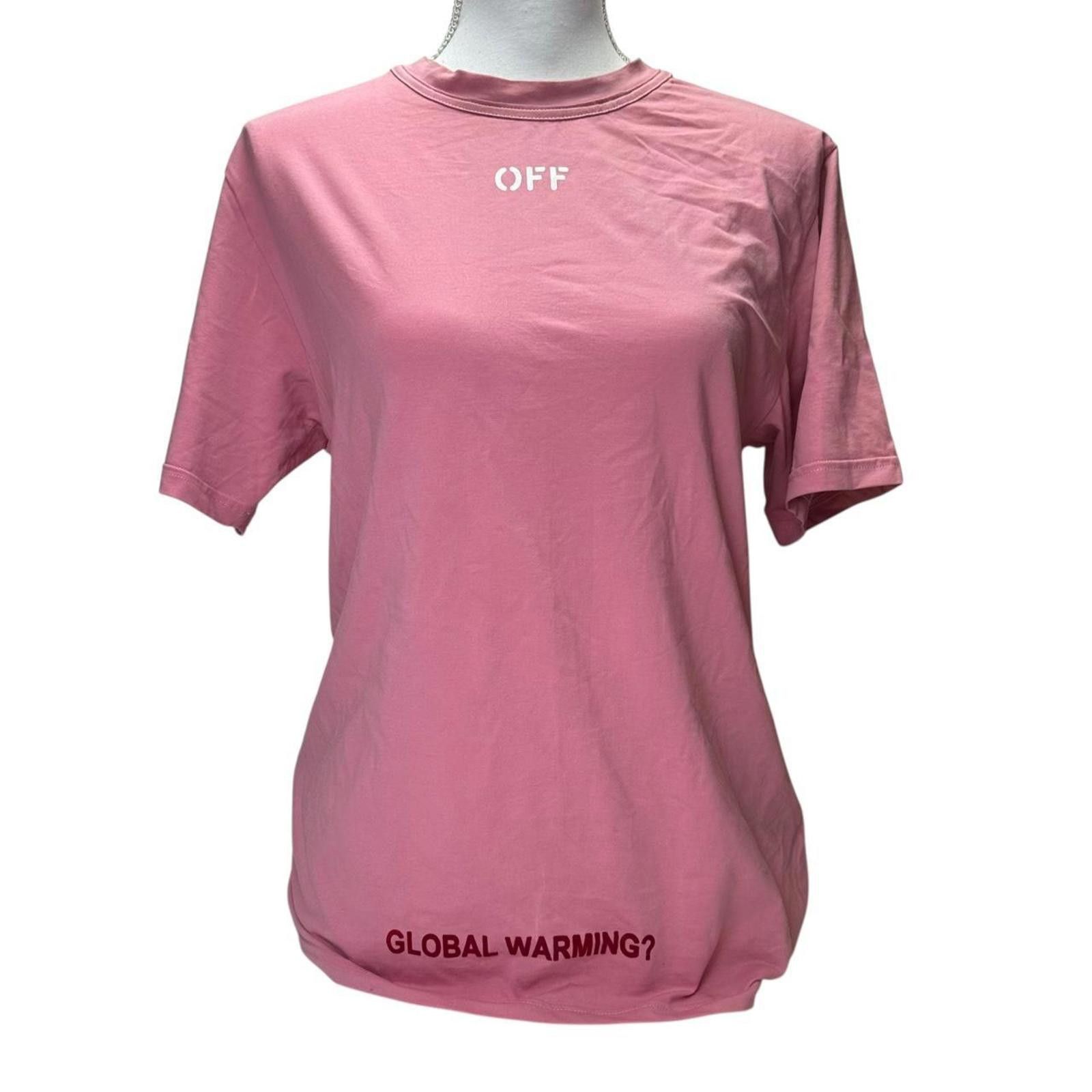 Off-White Off-White Women's Pink and Multi Tshirt Size ONE SIZE - 4 Thumbnail