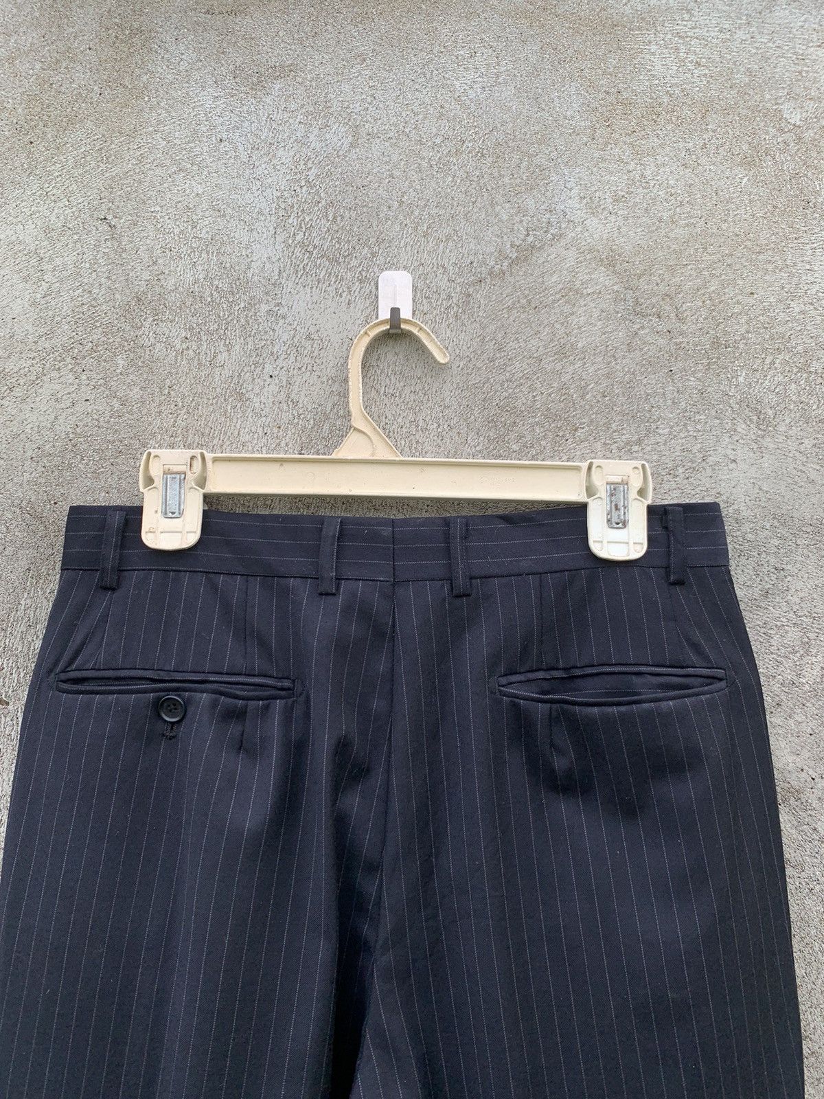 Balmain 2003 Balmain stripe black formal trouser Size US 29 - 7 Thumbnail