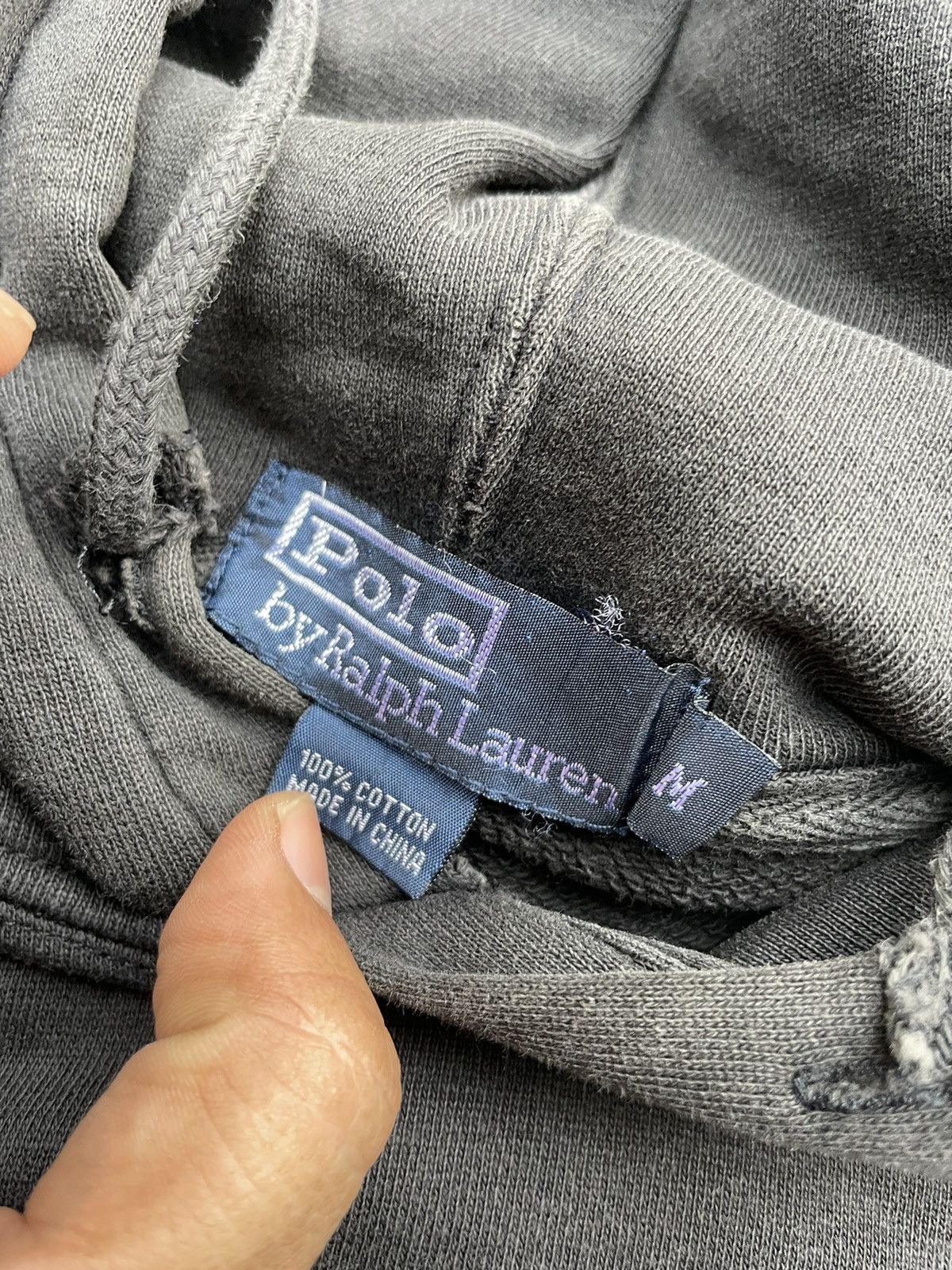 Polo Ralph Lauren Polo Ralph Lauren Faded & Distresed Hoodie Size US L / EU 52-54 / 3 - 10 Thumbnail