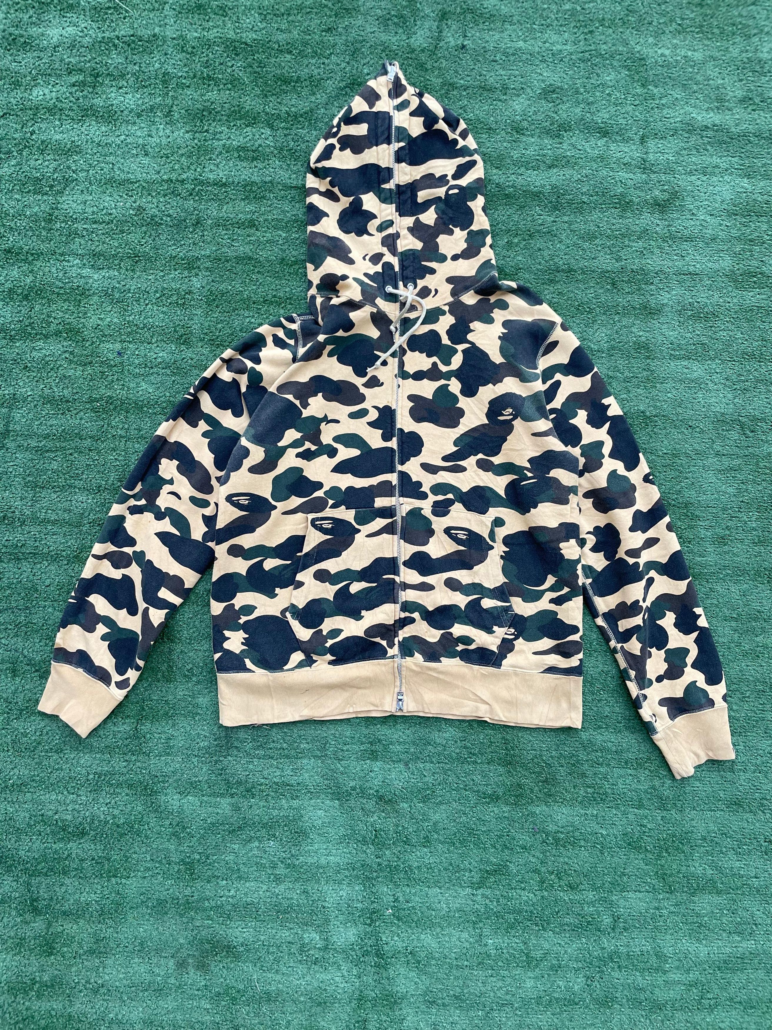 Bape Bape yellow camo zipper hoodie Size US XL / EU 56 / 4 - 1 Thumbnail