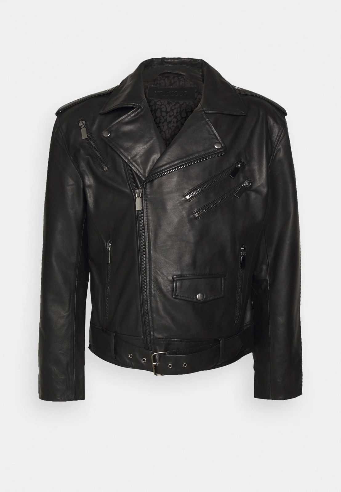 Leather !DS! AW22 Studio ID Biker Black Leather Jacket Size US M / EU 48-50 / 2 - 6 Thumbnail