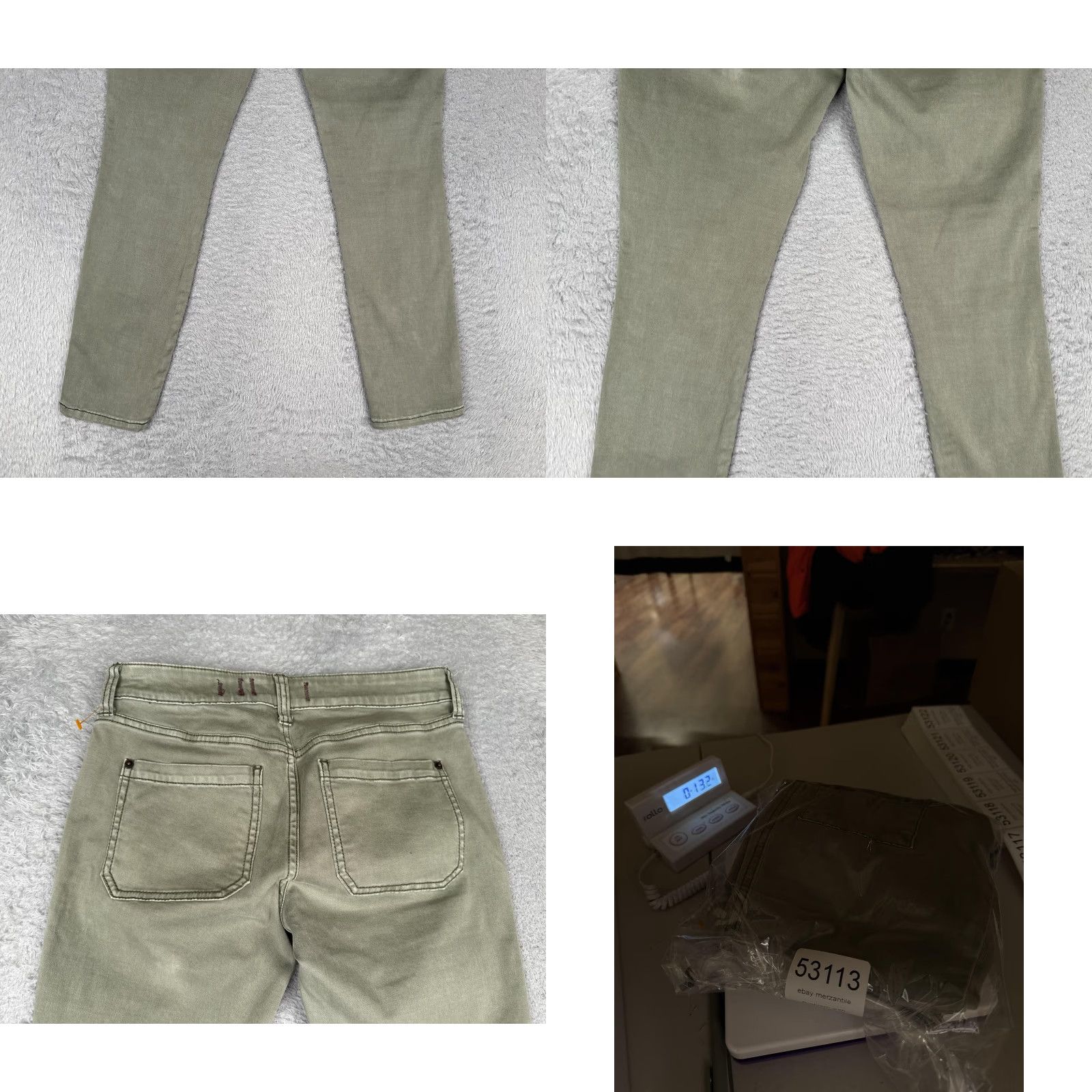 Anthropologie Anthropologie Hei Hei Jeans Womens 26P Green Cargo Skinny Twill Stretch Petite Pants Size 26" / US 2 / IT 38 - 10 Thumbnail