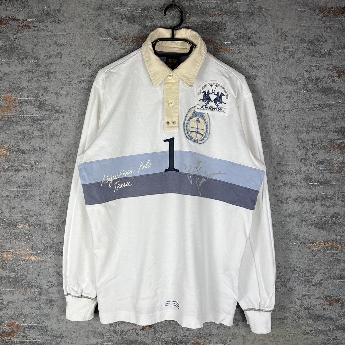 La Martina La Martina Polo Rugby T shirt Long Sleeve Size US XL / EU 56 / 4 - 1 Thumbnail