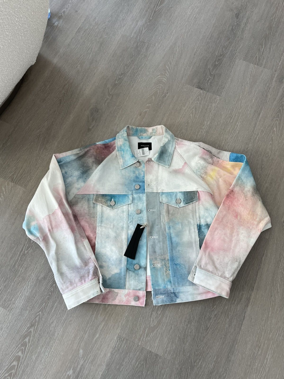 image of Fear Of God Fifth Collection Cloud Denim Jacket Thedropla, Men's (Size Medium)