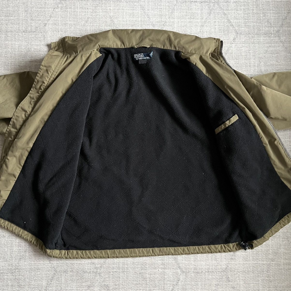 Polo Ralph Lauren Vintage 2000s Y2K Polo Ralph Lauren Green Bomber Jacket Size US L / EU 52-54 / 3 - 6 Thumbnail