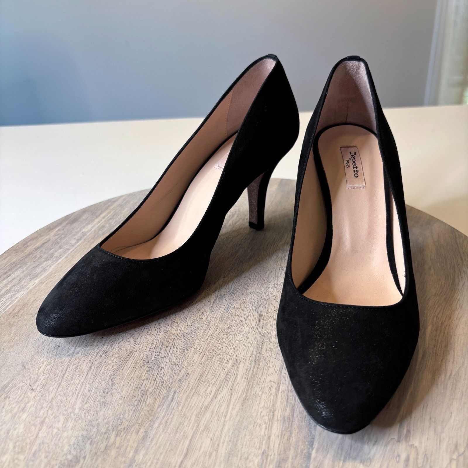 Repetto NEW Repetto Diva Clap Black Suede Heels EU 39 US Size 9 Size US 9 / IT 39 - 6 Thumbnail