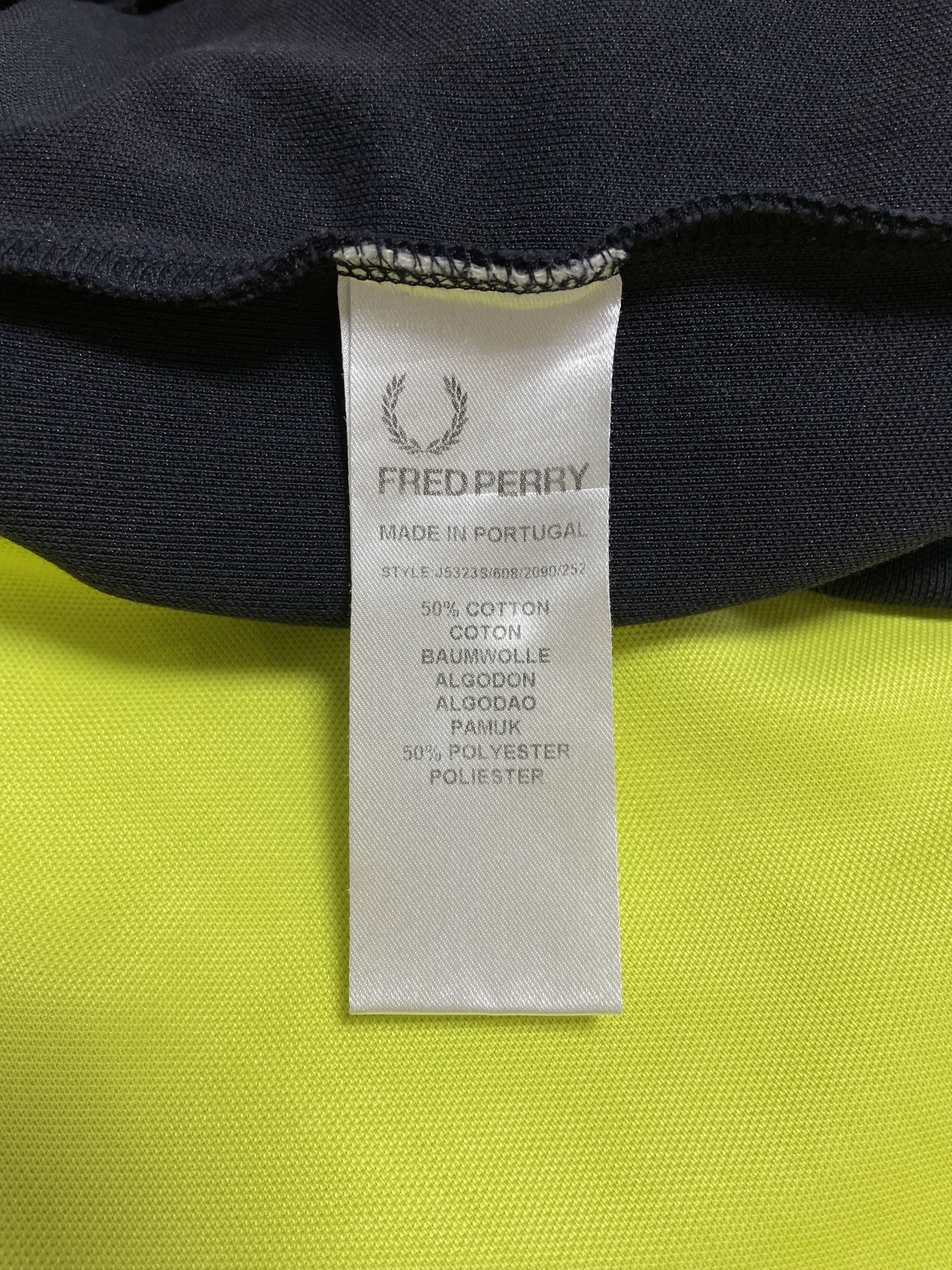 Fred Perry FRED PERRY Track Jacket Top Neon Yellow Black Men's Size M Size US M / EU 48-50 / 2 - 8 Thumbnail
