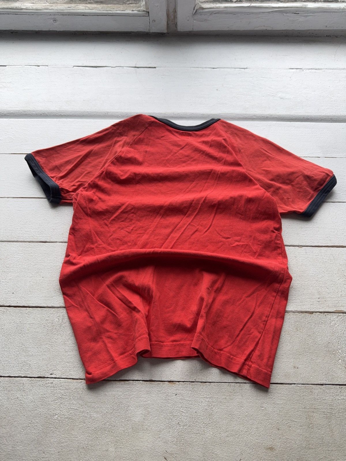 Adidas Vintage 00s Retro Adidas Original Red Faded T shirt Y2K Size US M / EU 48-50 / 2 - 8 Thumbnail