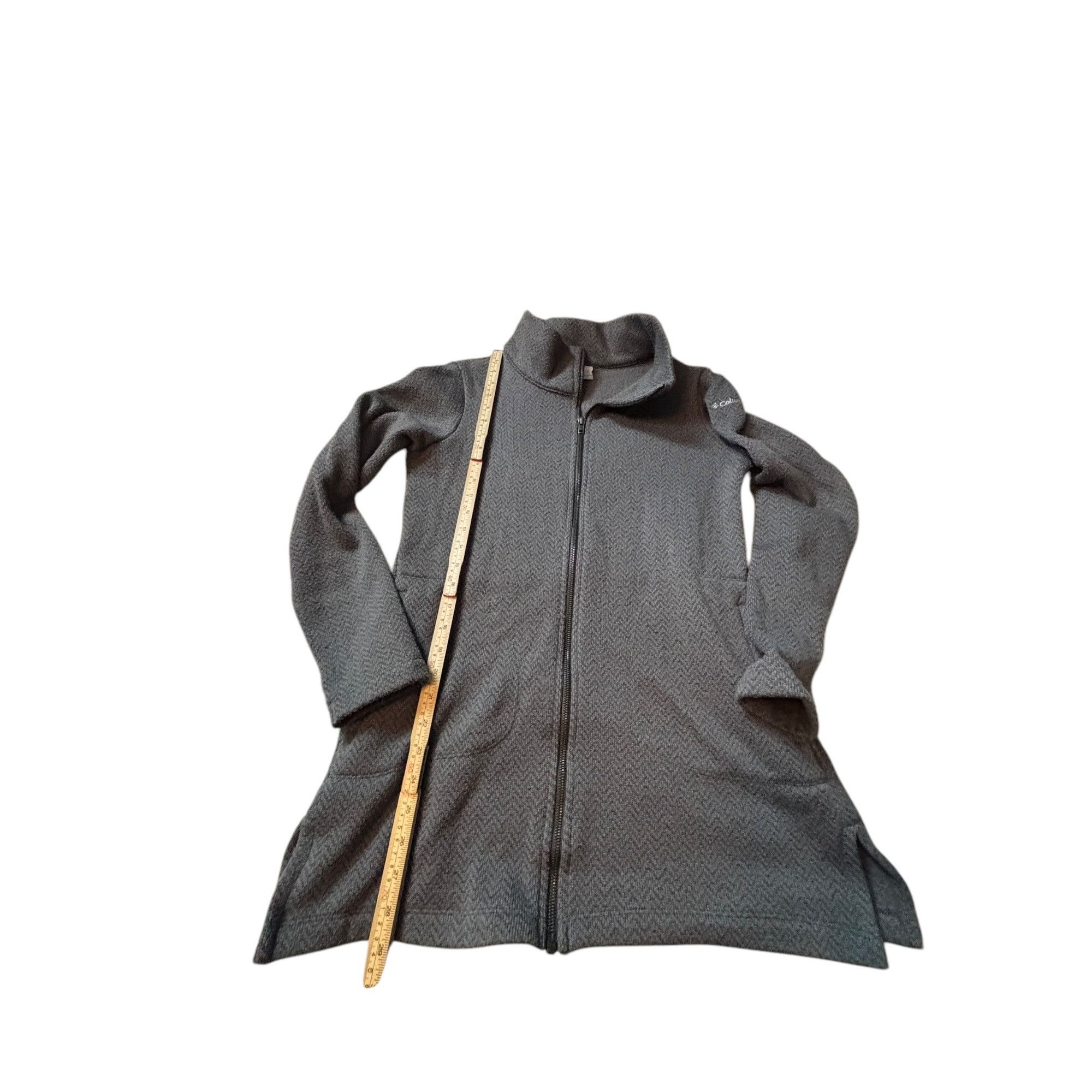 Columbia Columbia Womens Full-Zip Fleece Jacket Chevron Pattern Gray Size S / US 4 / IT 40 - 5 Thumbnail