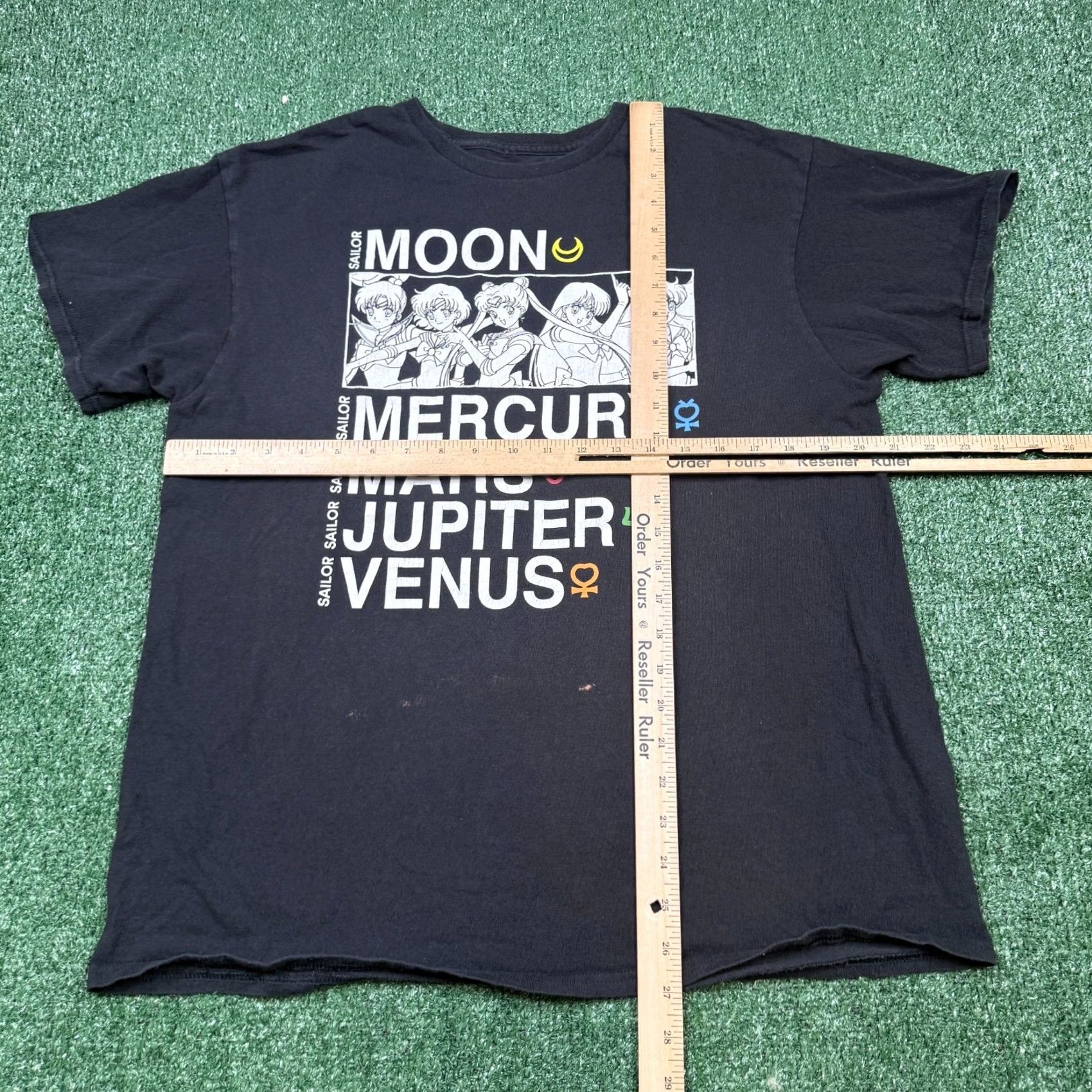 Logo 7 Sailor Moon T Shirt Women's L Black Short Sleeve Anime Tee Logo Graphic Moon Brand Sailor Moon Shirt Womens L Black Short Sleeve Tee Size L / US 10 / IT 46 - 4 Thumbnail