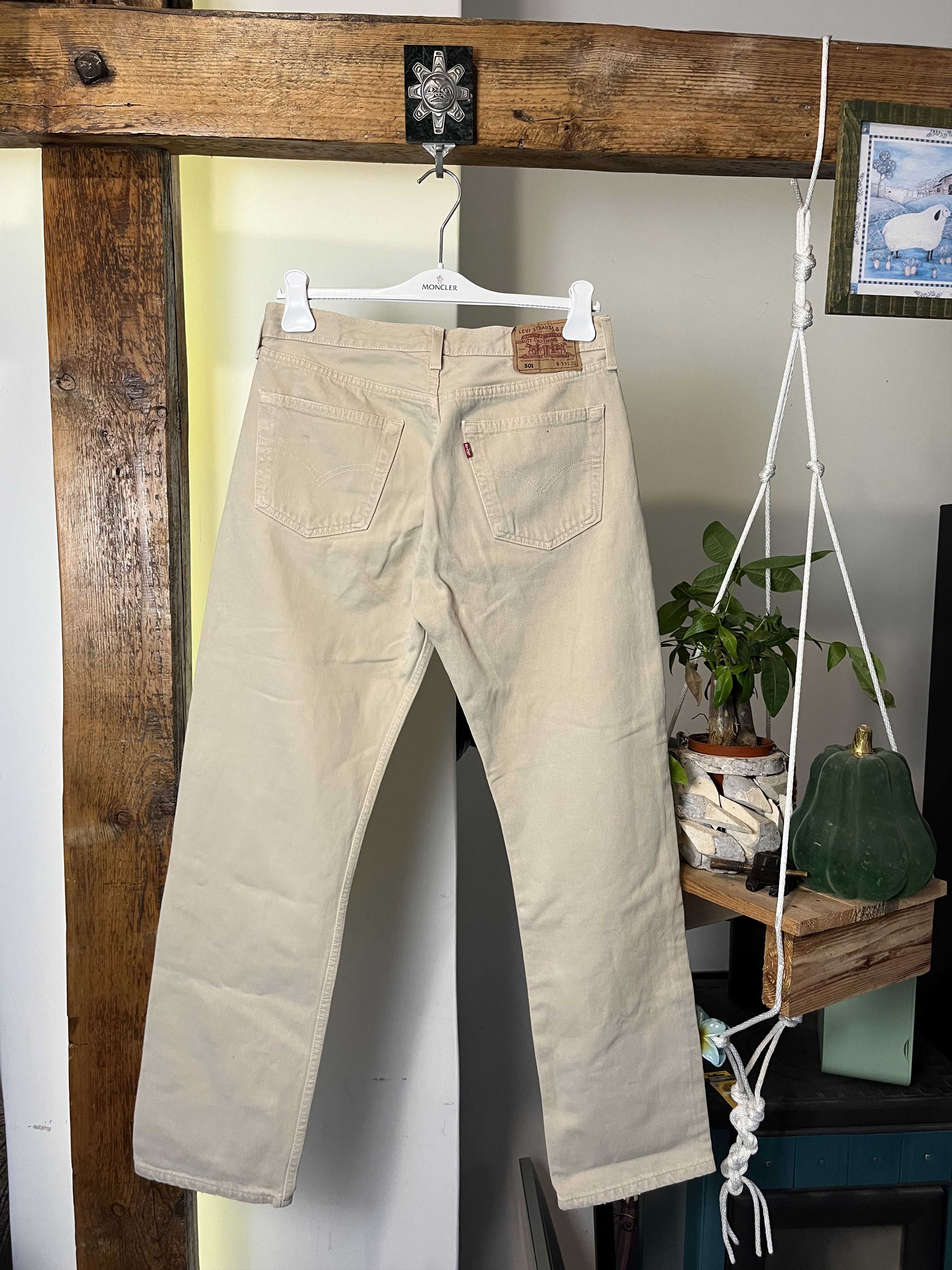Levi's × Levi's Vintage Clothing × Vintage 1999 Vintage Levis 501 Beige W33 L32 Size US 33 - 2 Thumbnail