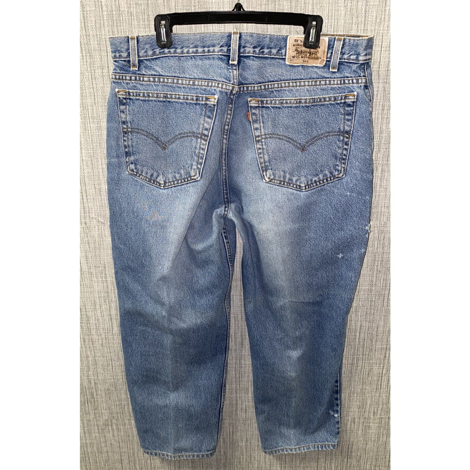 Levi's Levi's 545 Jeans Mens Blue Zip Fly Denim Regular 37x26 Denim Jeans Mens Regular Size 37 Blue Levi's 545 VTG? Size US 37 - 4 Thumbnail