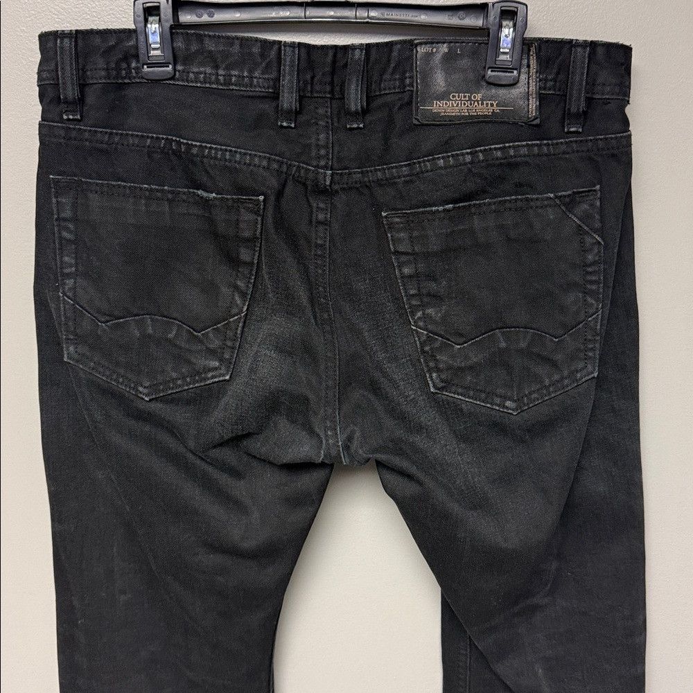 Cult Of Individuality Cult of Individuality Rebel Straight Black Jeans W36 L34 Size US 36 / EU 52 - 7 Thumbnail