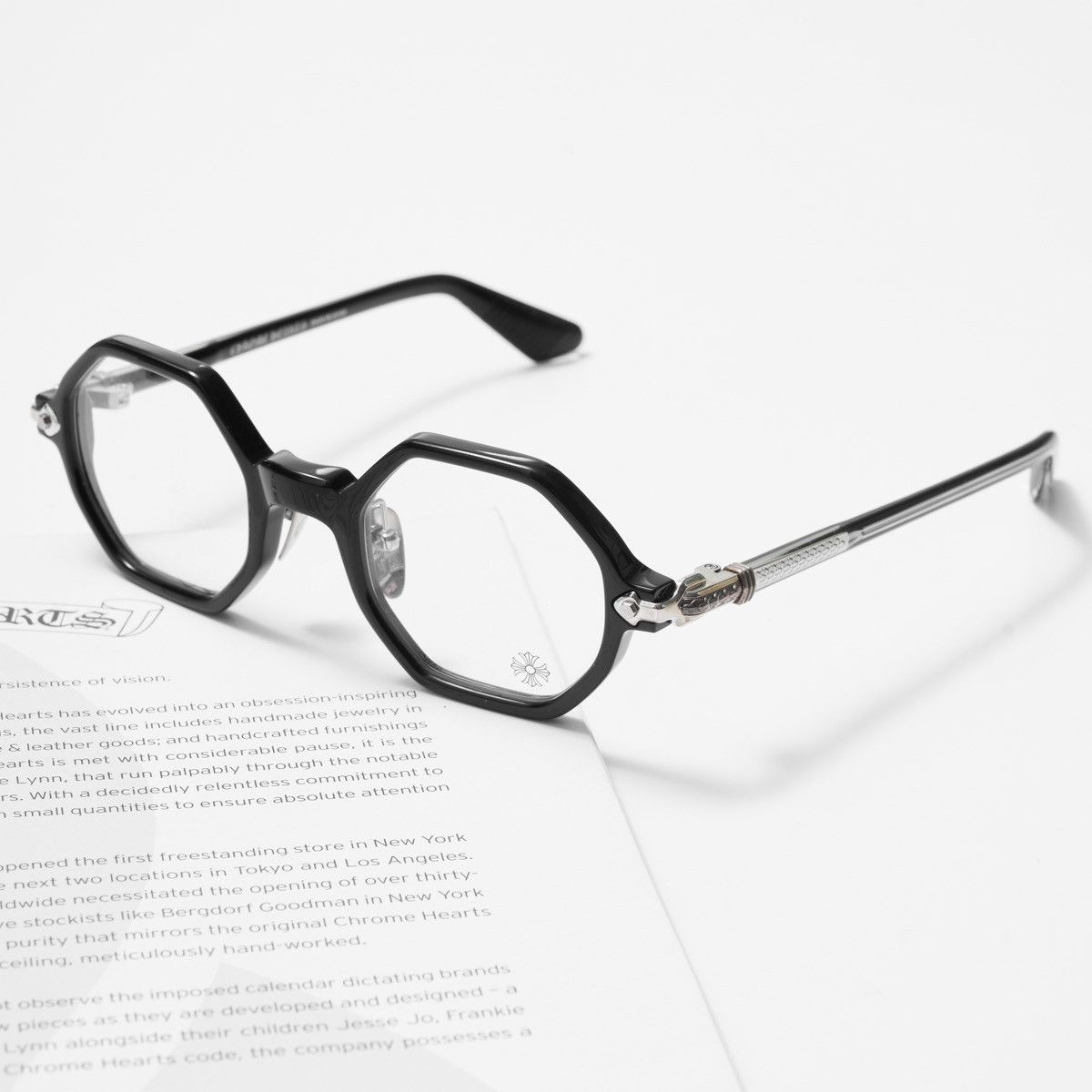 Chrome Hearts CHROME HEARTS CLITCO-A BLACK GLASSES Size ONE SIZE - 2 Thumbnail