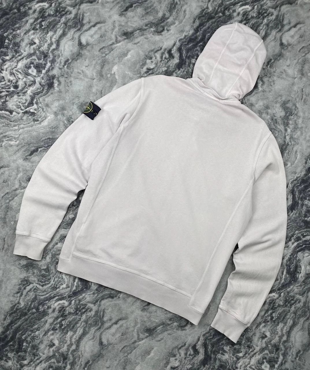 Stone Island Vintage Stone Island Zip Hoodie Men Size XL White Size US XL / EU 56 / 4 - 3 Thumbnail