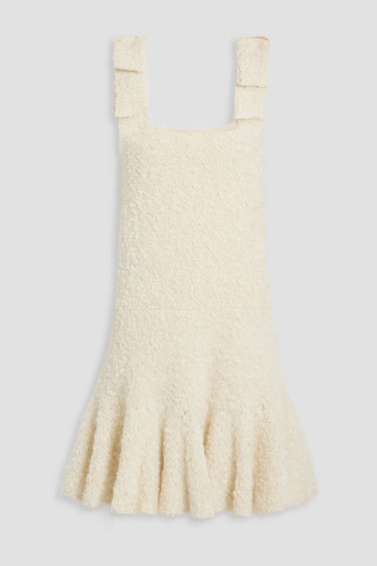 Jil Sander o1y0925 Sleeveless Mini Dress in Ivory Size S / US 4 / IT 40 - 1 Thumbnail
